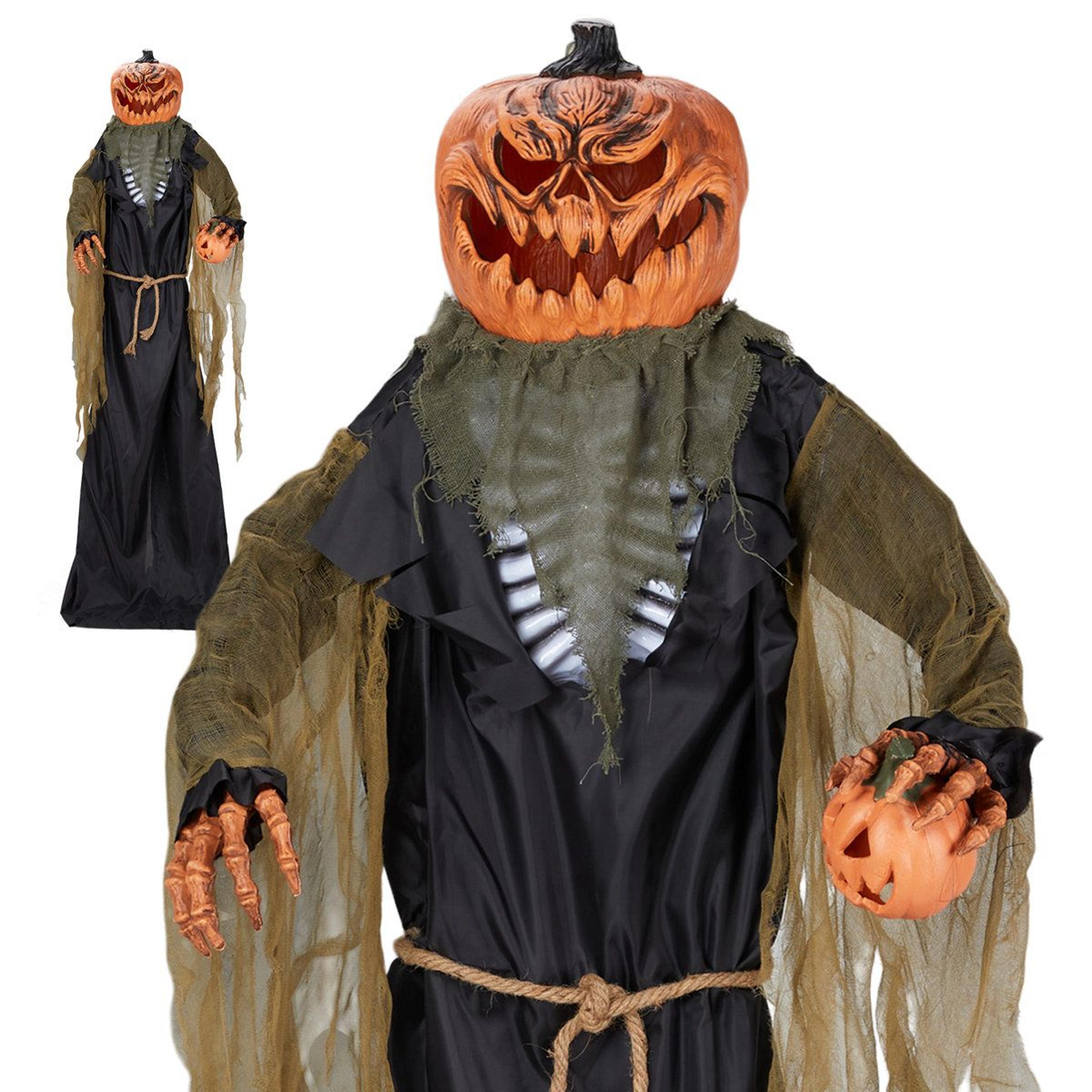 led jack o lantern halloween outdoor decoration with red lights