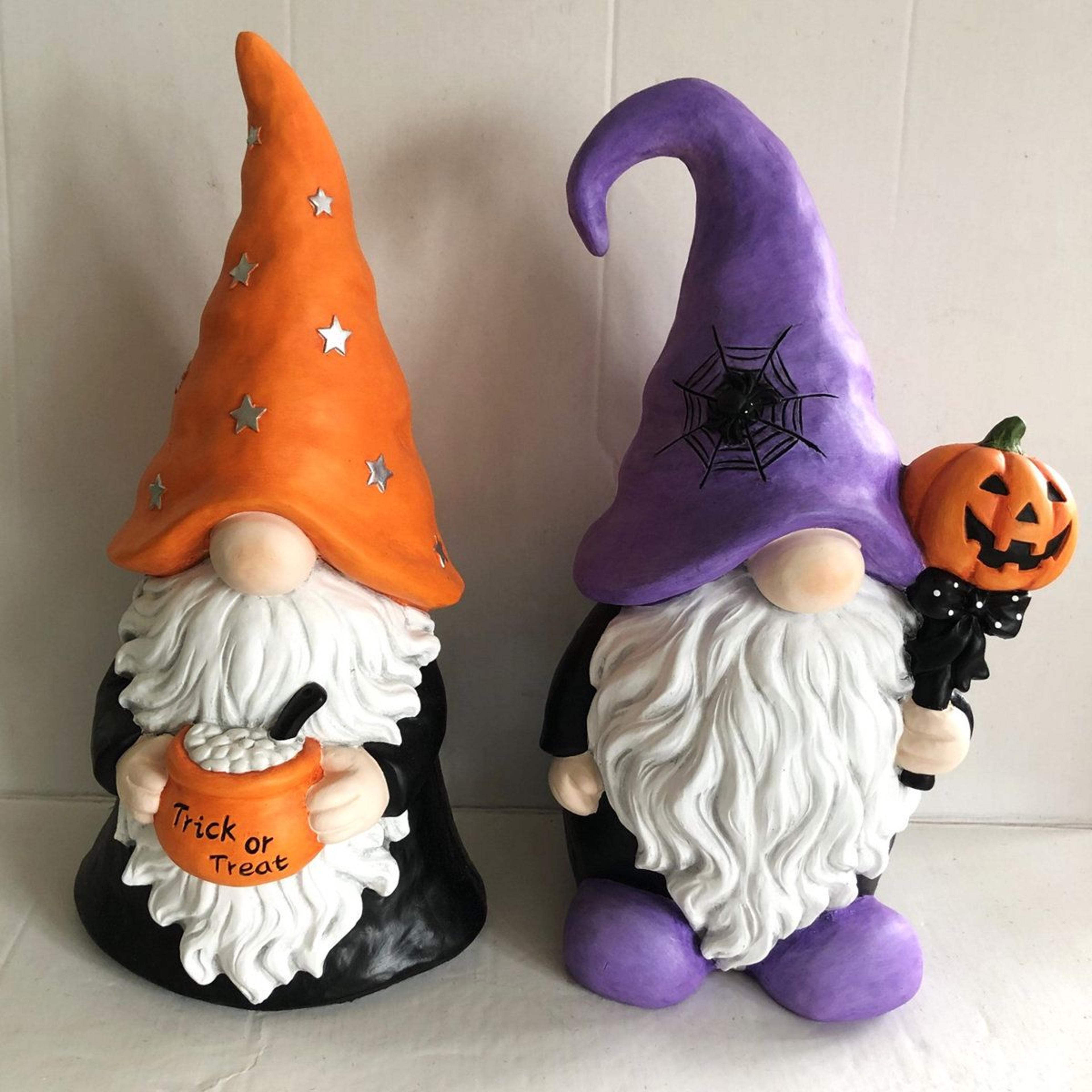 freestanding halloween outdoor jack o lantern and spider figurine decoration