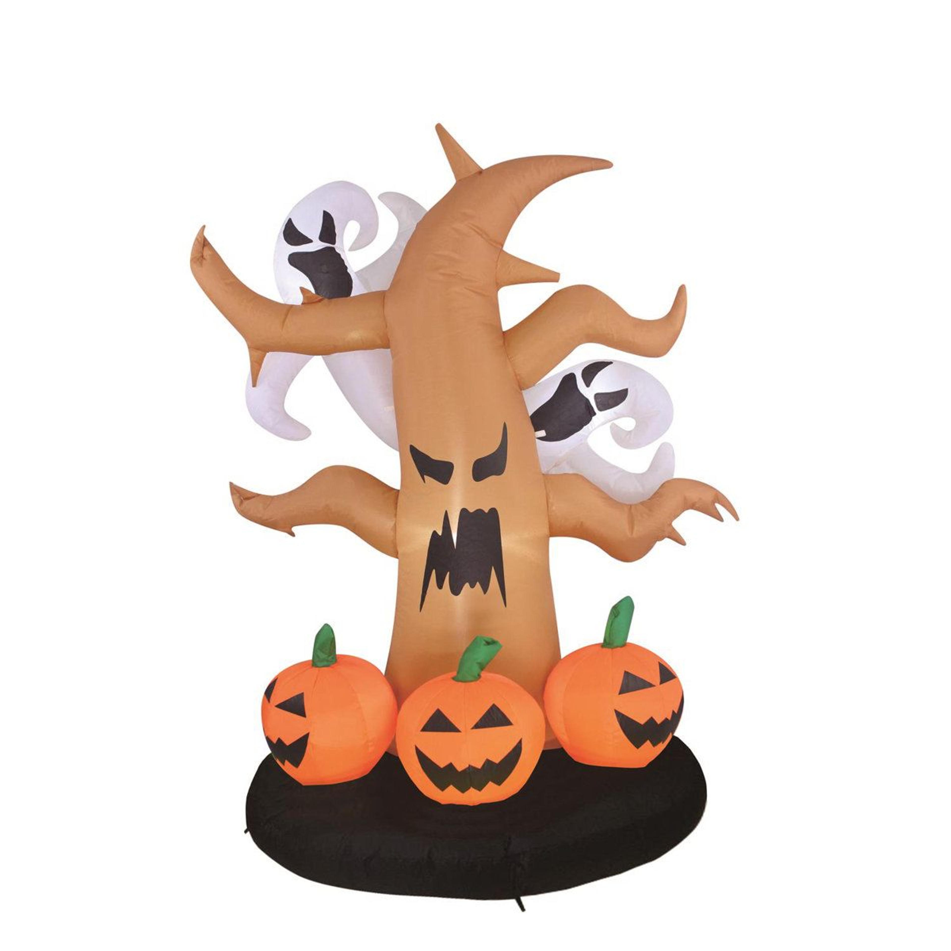 prelit ghost and pumpkin inflatable halloween decoration with led lights