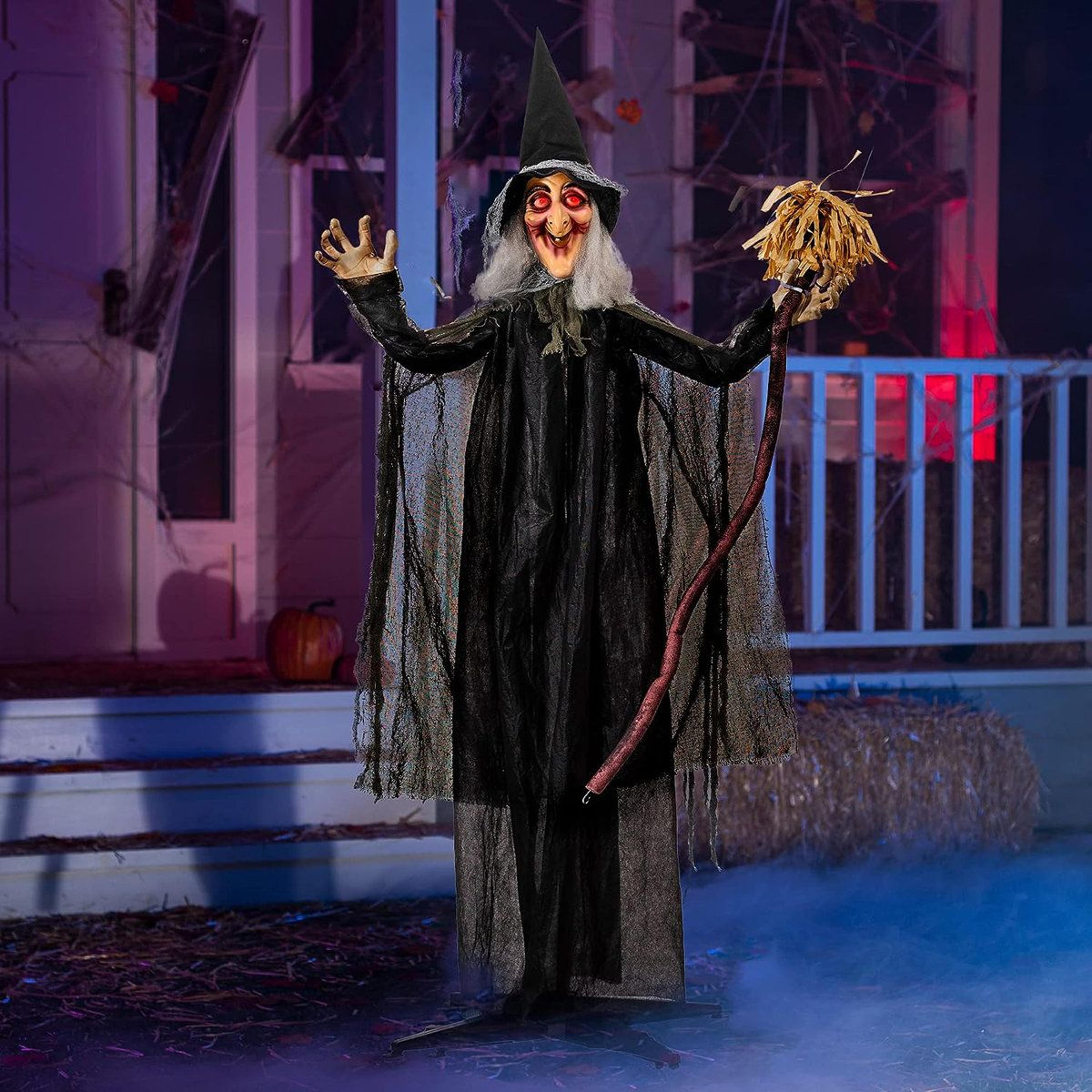 battery powered halloween garden stake with bulb
