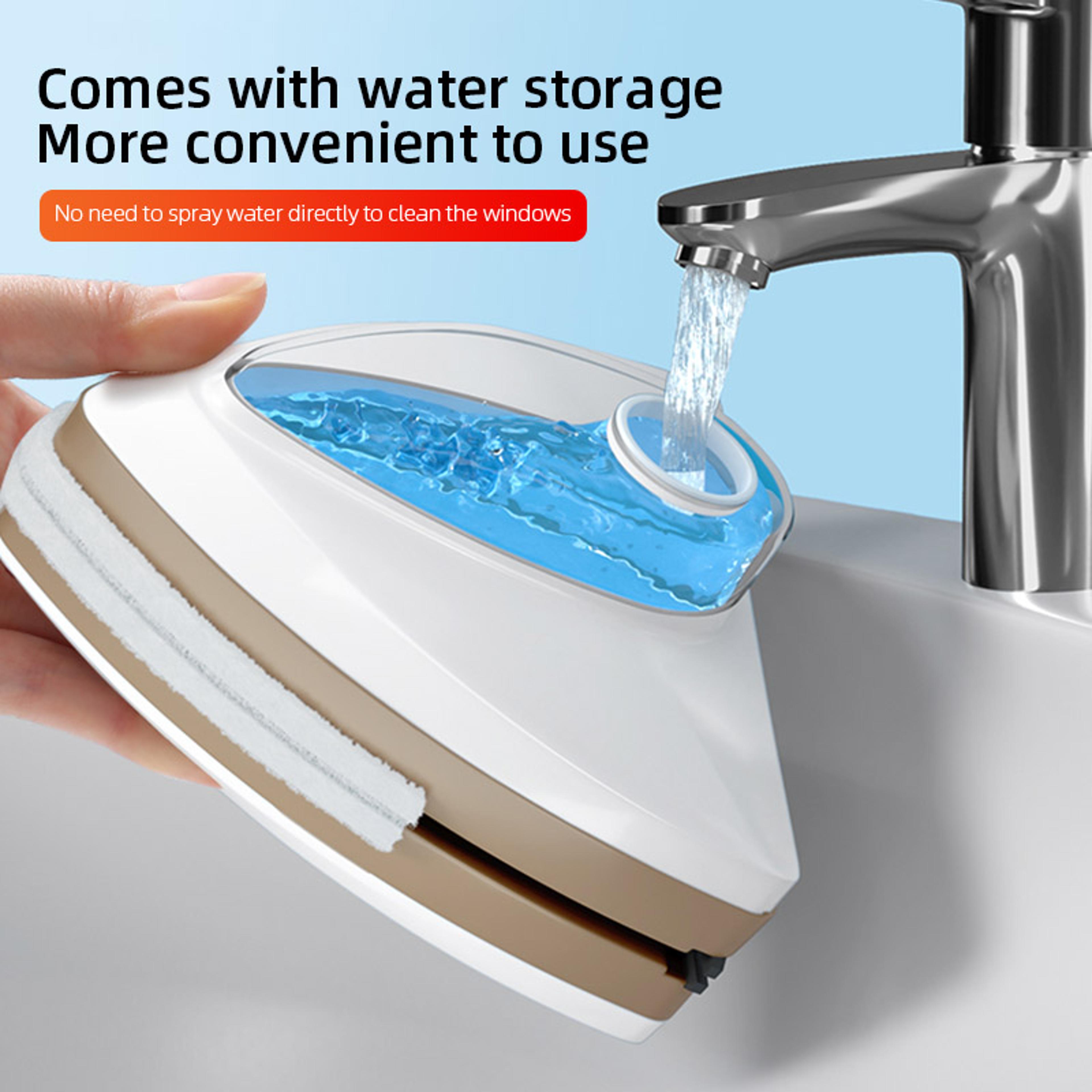 household special window cleaner for home, new magnetic glass window cleaning tool, water discharge double-layer wiper