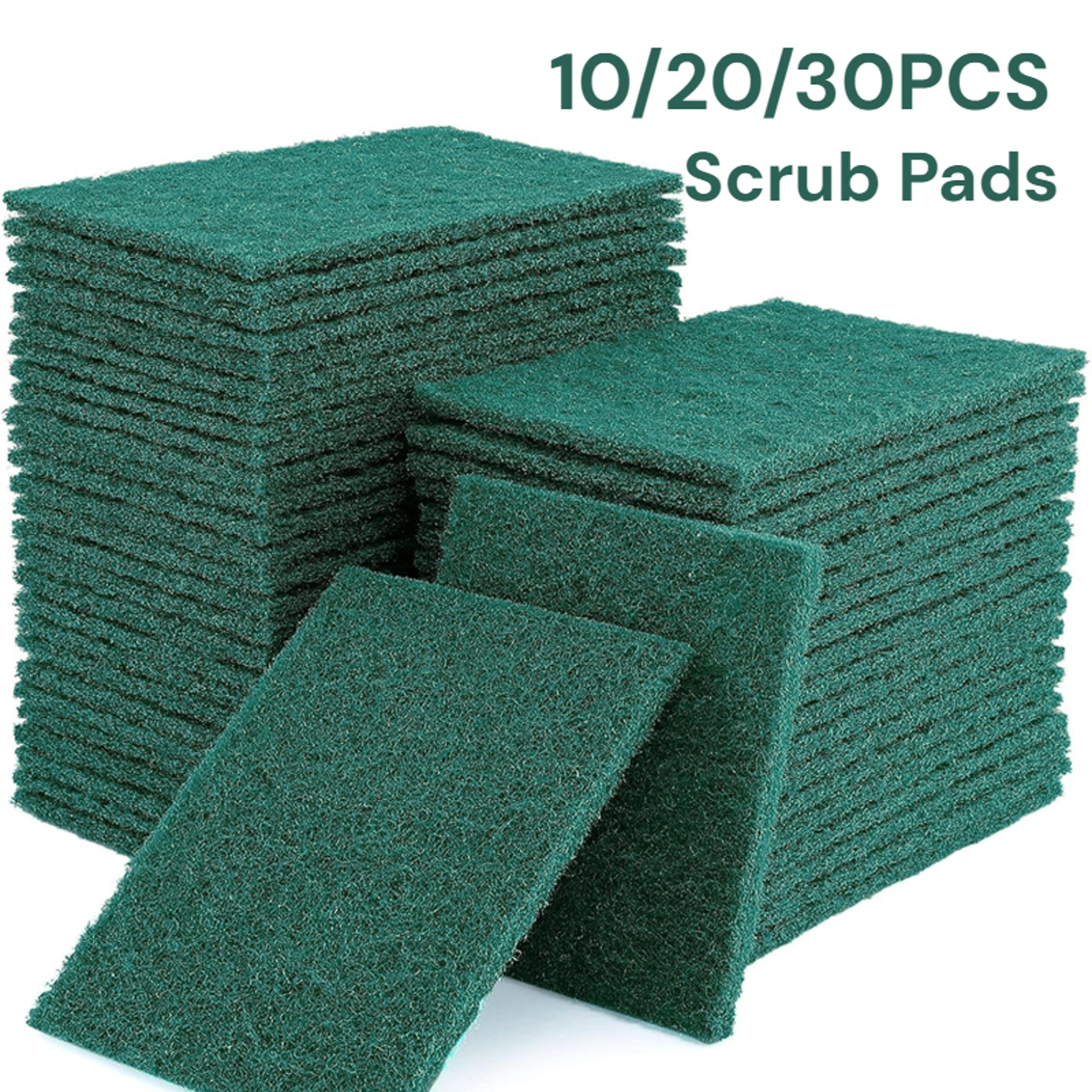 scratch free dish scrub pads reusable kitchen cleaning pads for pots, pans & dishes (10/20/30pcs)