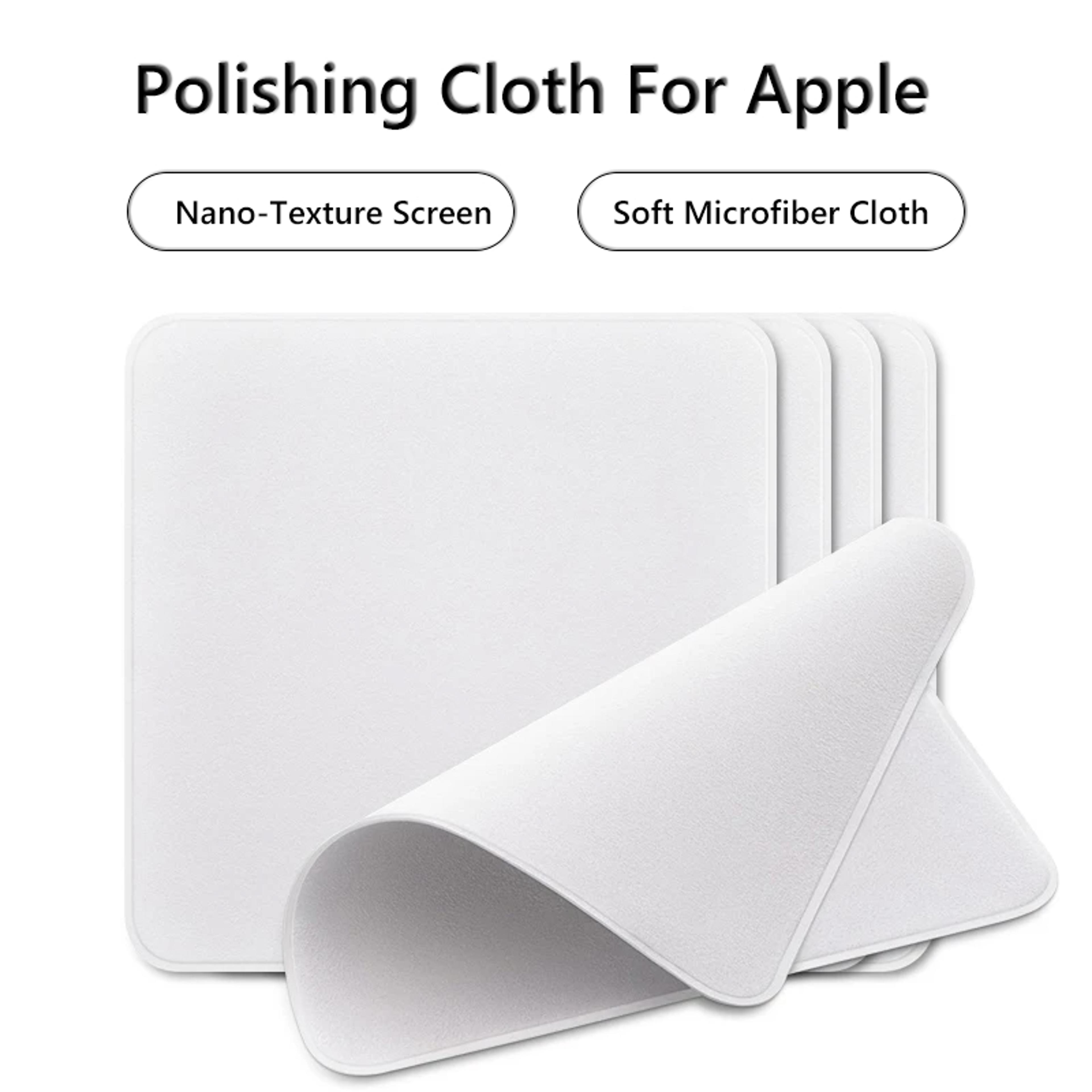 apple polishing cloth premium microfiber screen cleaning cloth for iphone, ipad, macbook & glasses