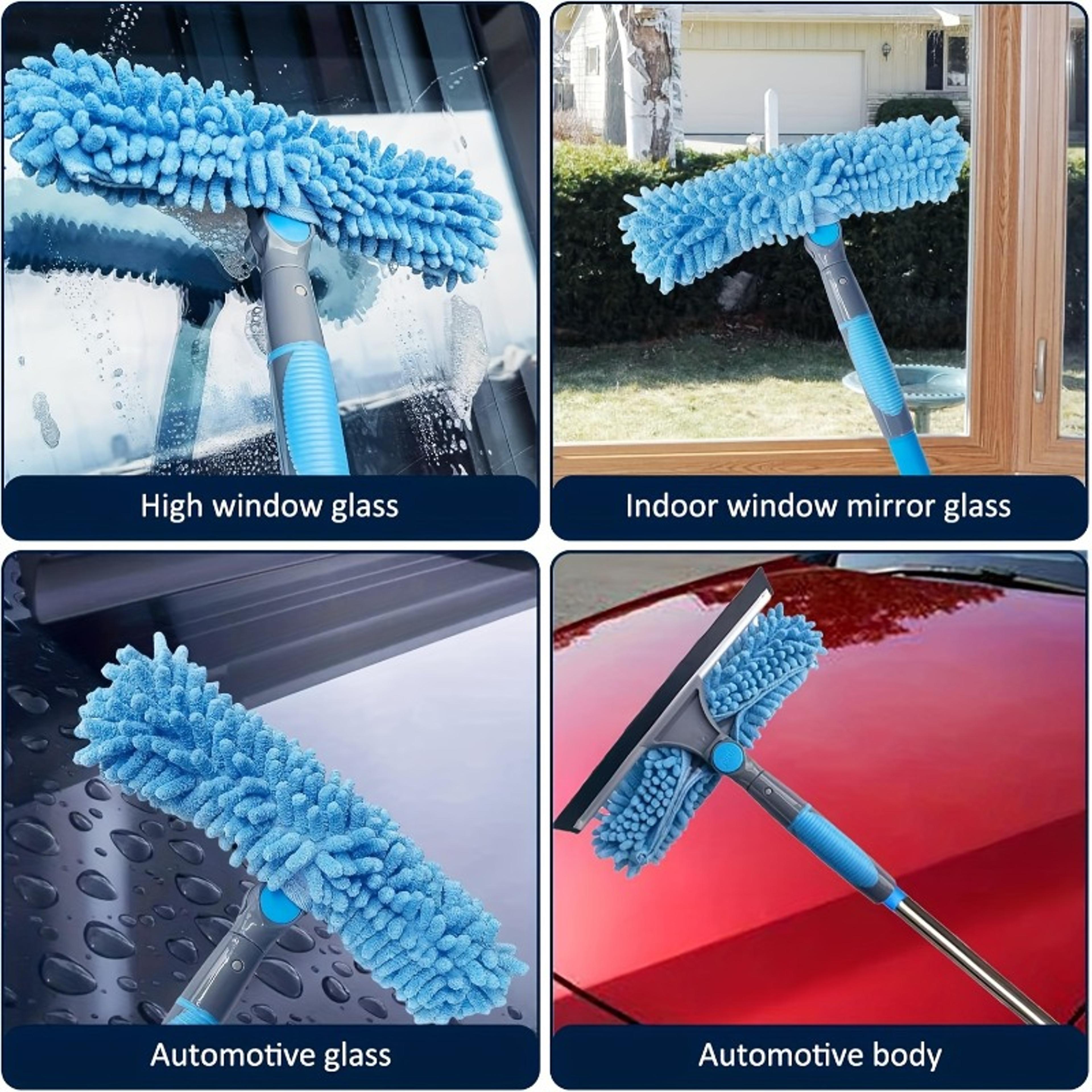 window cleaner with extendable pole stainless steel window squeegee
