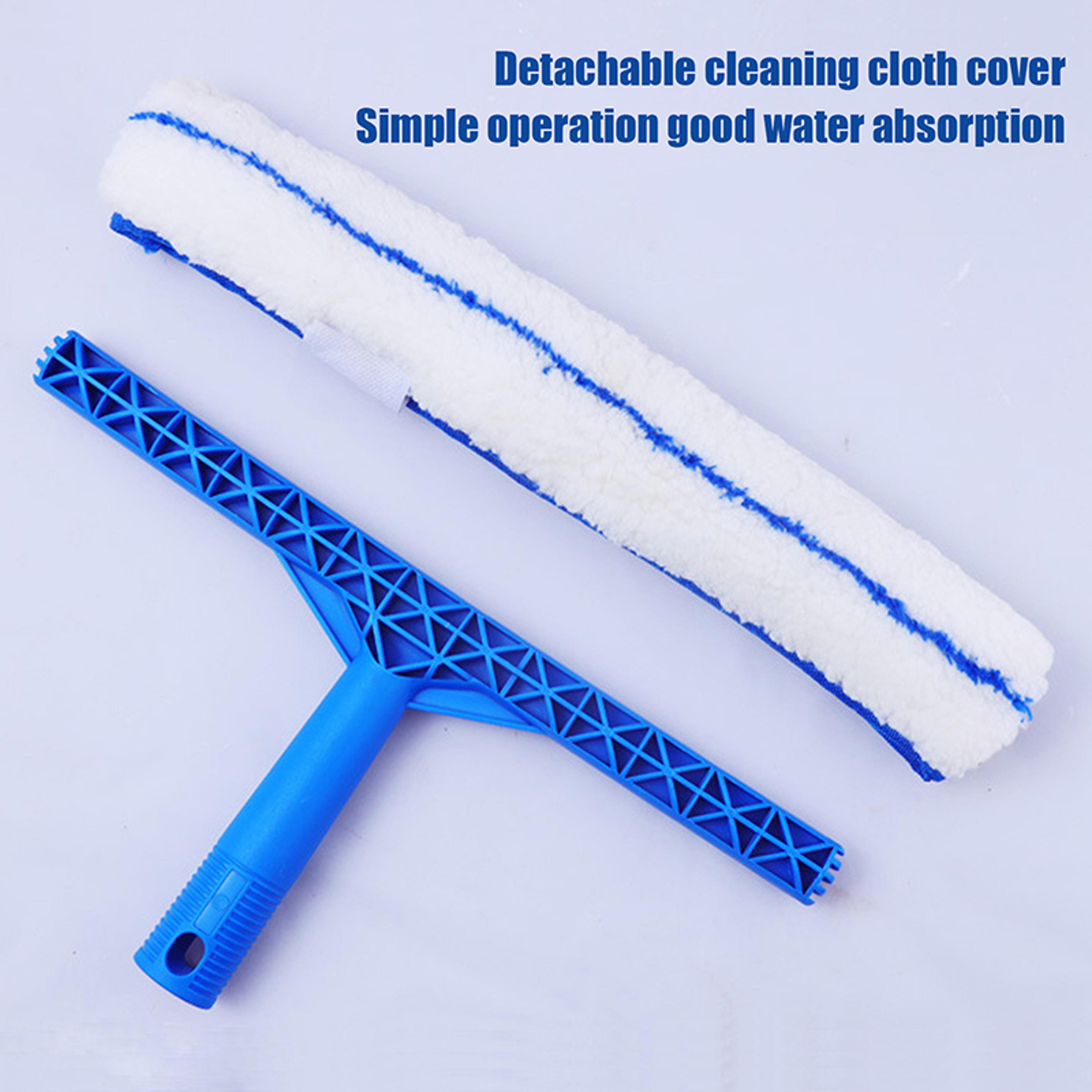 window cleaning tool squeegee & microfiber window washer for streak free glass