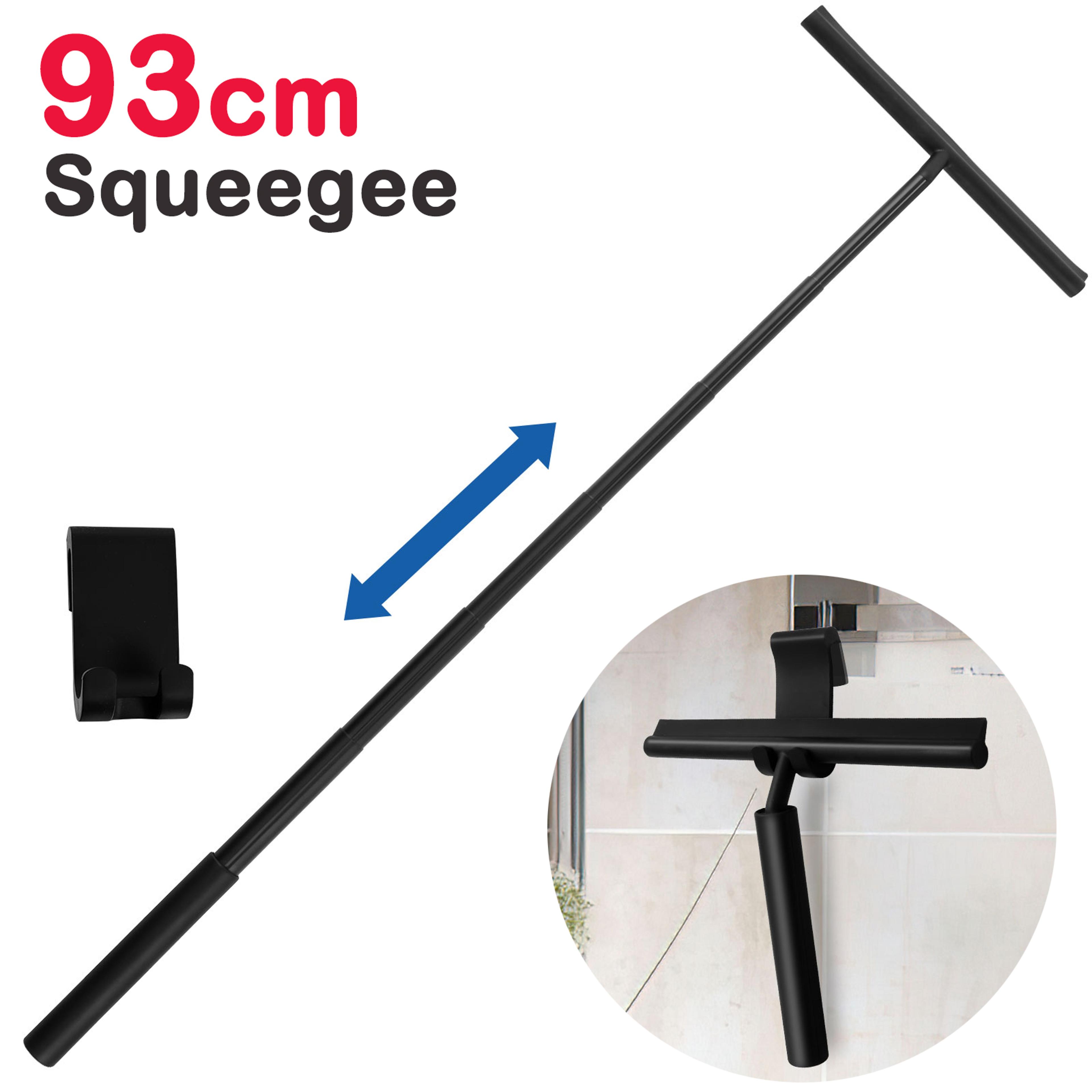 shower squeegee stainless steel telescopic squeegee for glass, windows & floors