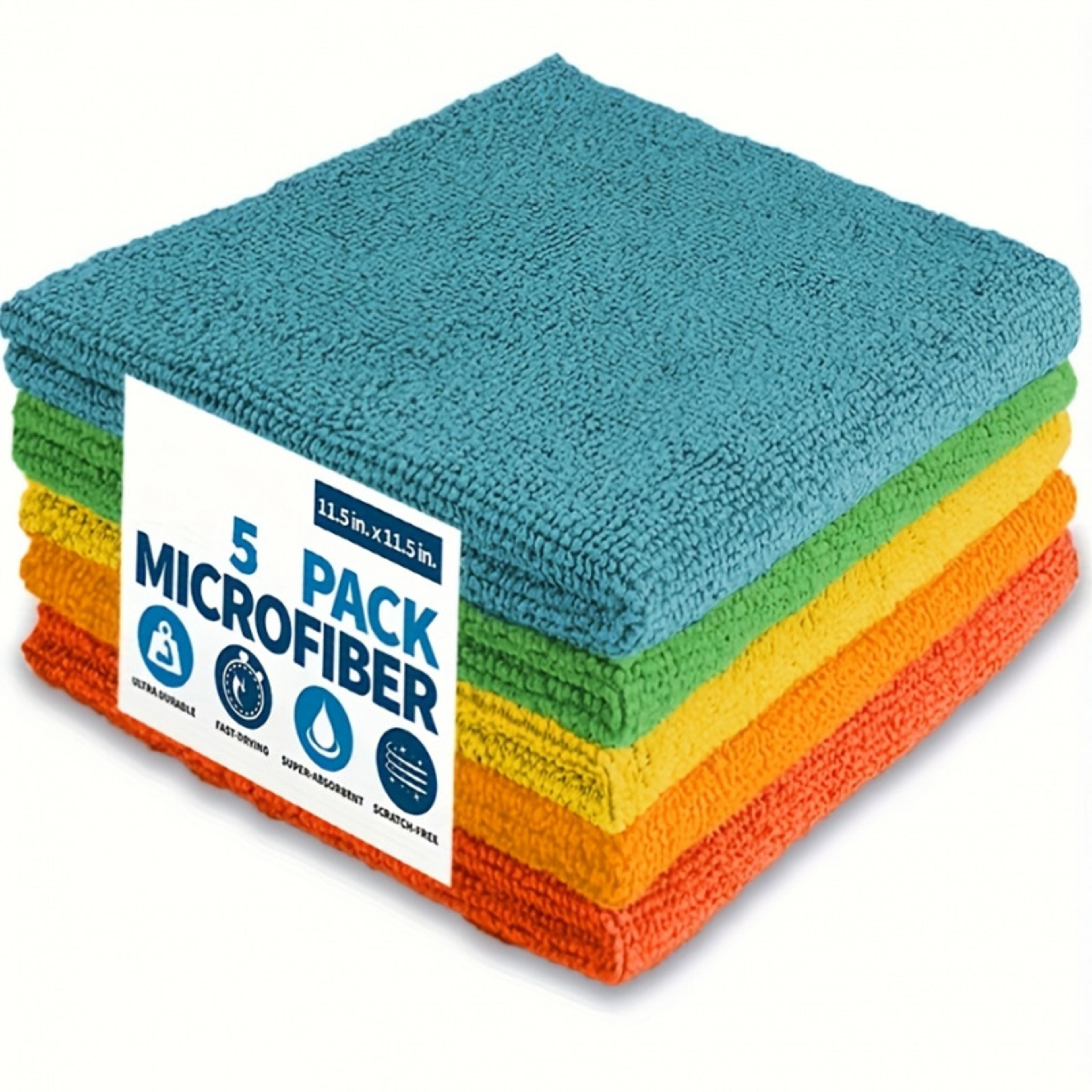 ultra absorbent microfiber cleaning cloth for streak free multi surface cleaning