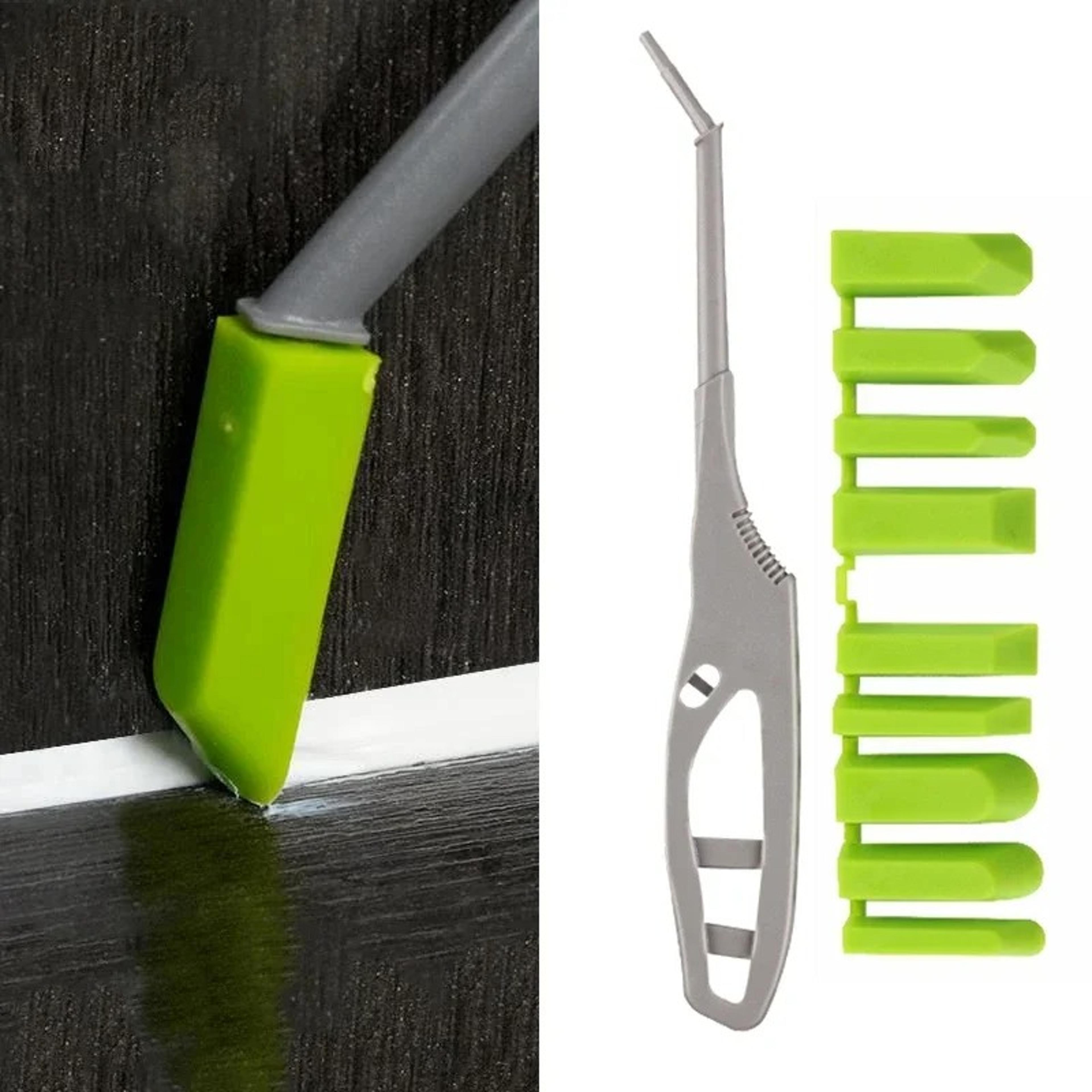 precision caulking tool & sealant finishing tool kit for smooth bathroom & kitchen seals