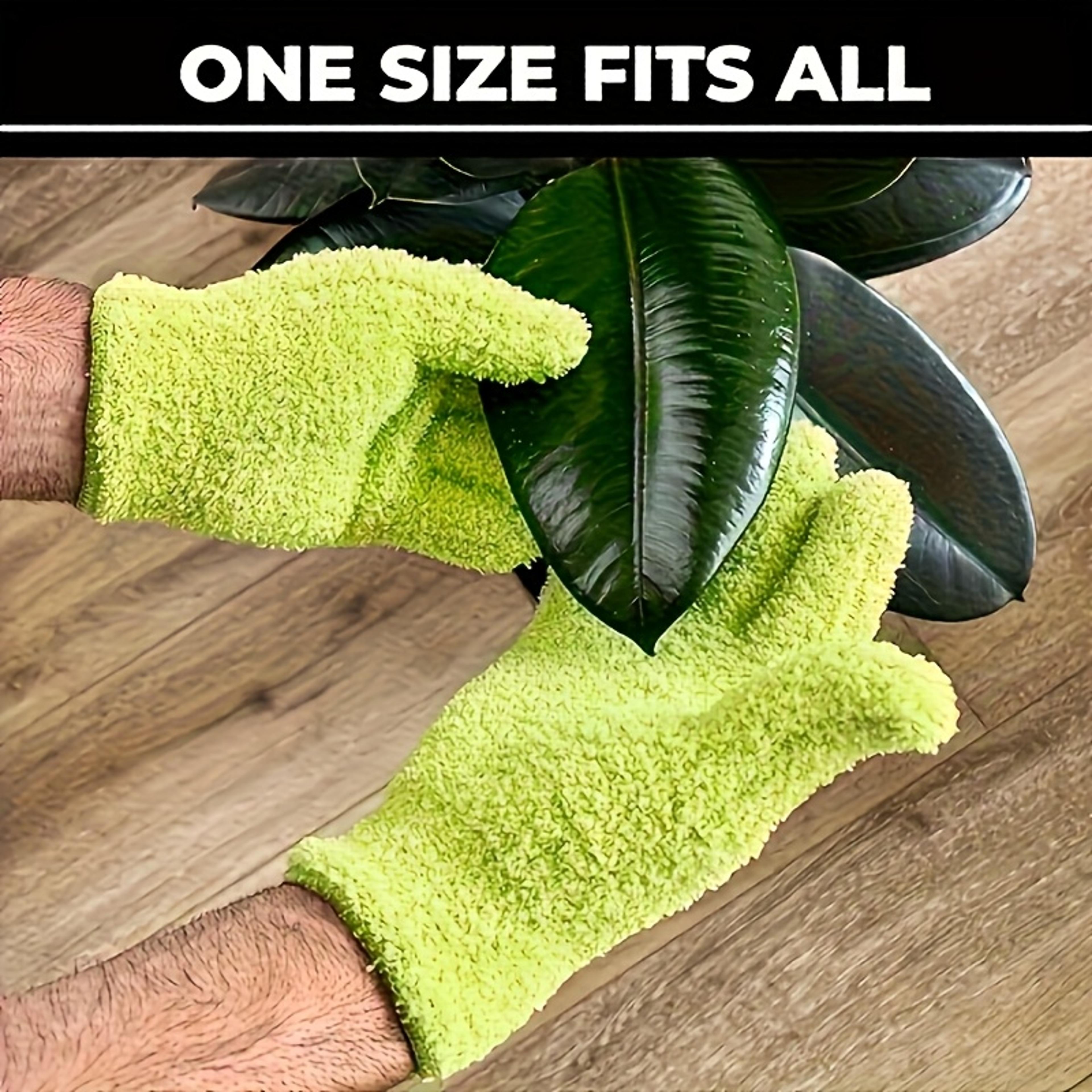 supersoft microfiber dusting gloves reusable coral fleece dusting cleaning gloves for home & car