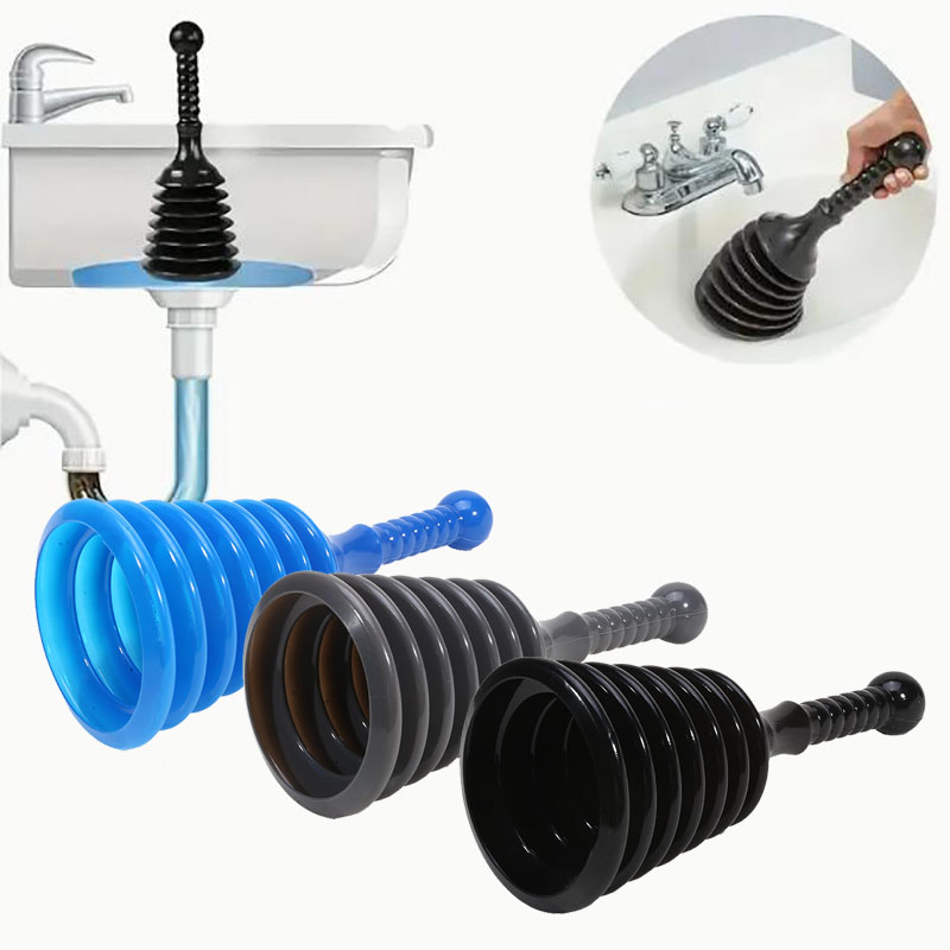 powergrip drain plunger sink drain cleaner and toilet pipe dredging tool