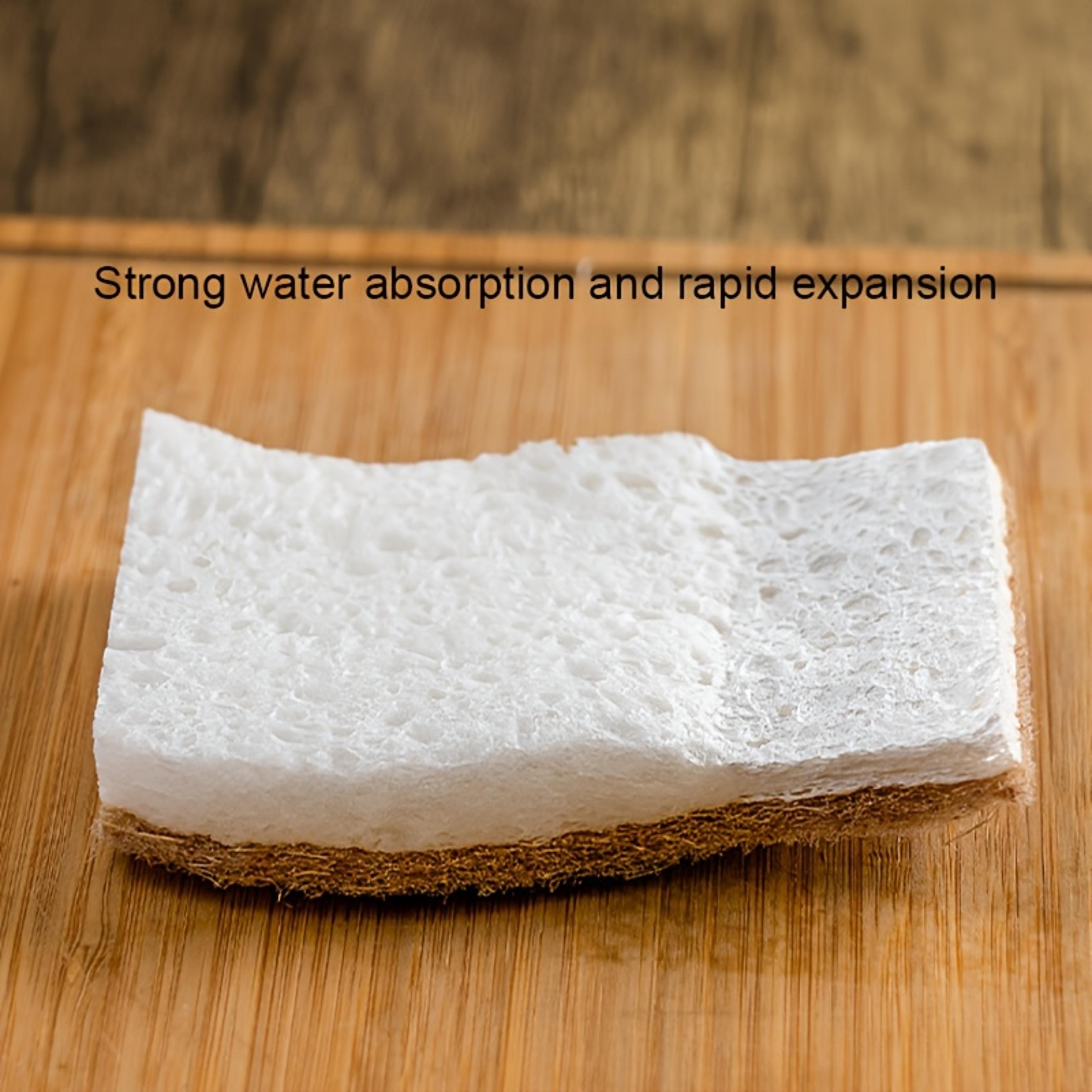natural wood pulp dish sponge non scratch reusable kitchen cleaning sponge set