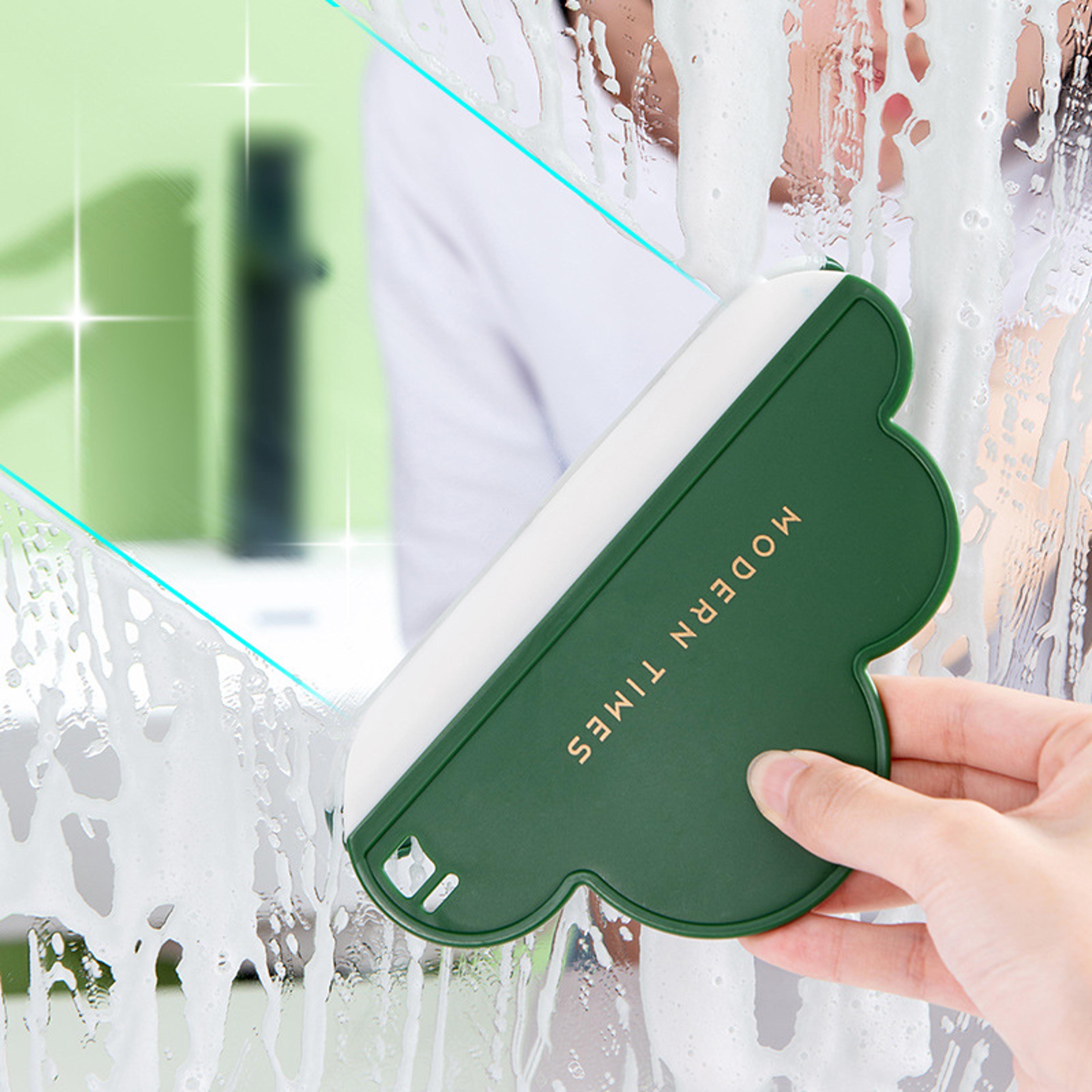 cloudgrip silicone glass scraper mini window squeegee for bathroom, kitchen & car windows