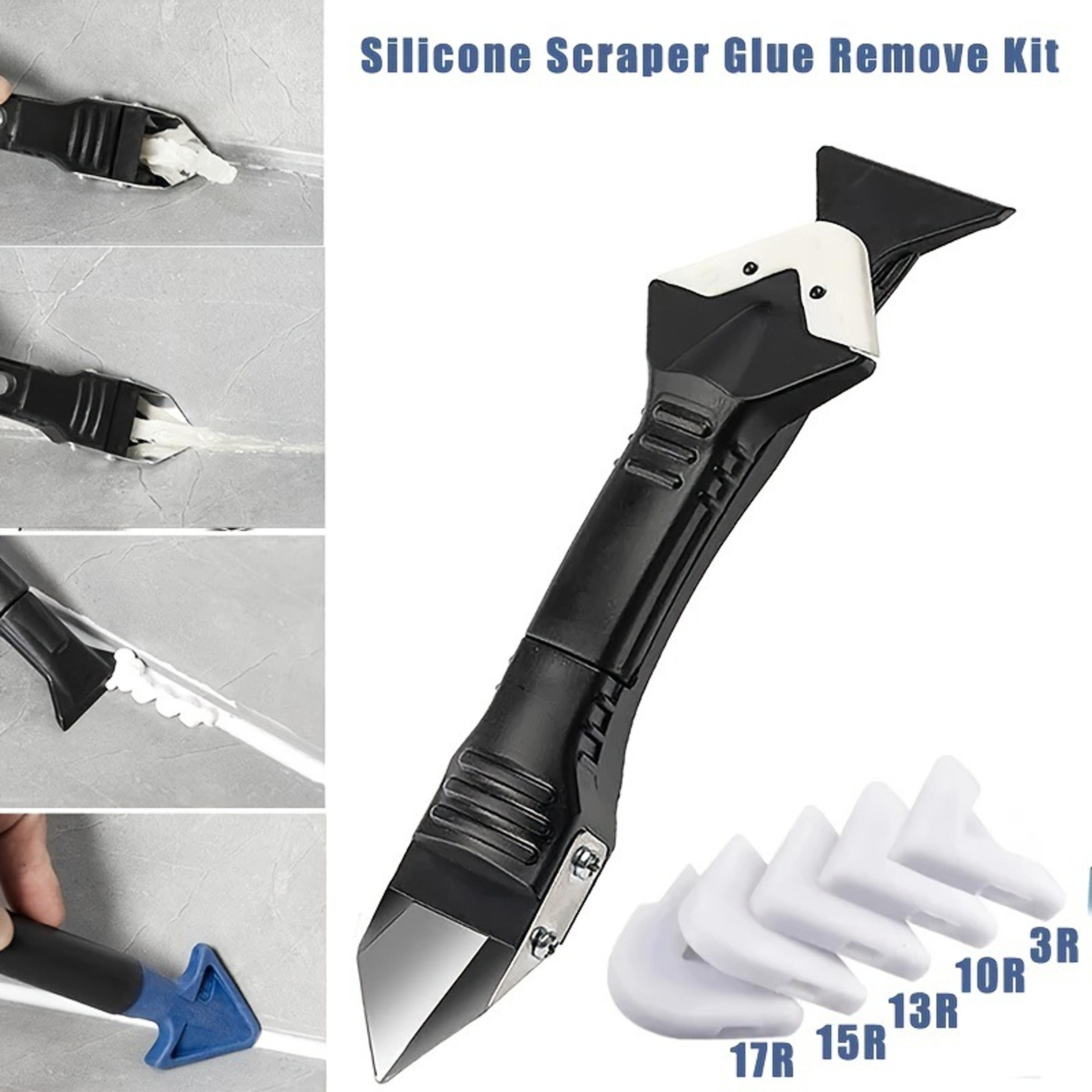 caulking tool kit with silicone scraper & sealant remover for smooth professional finishing