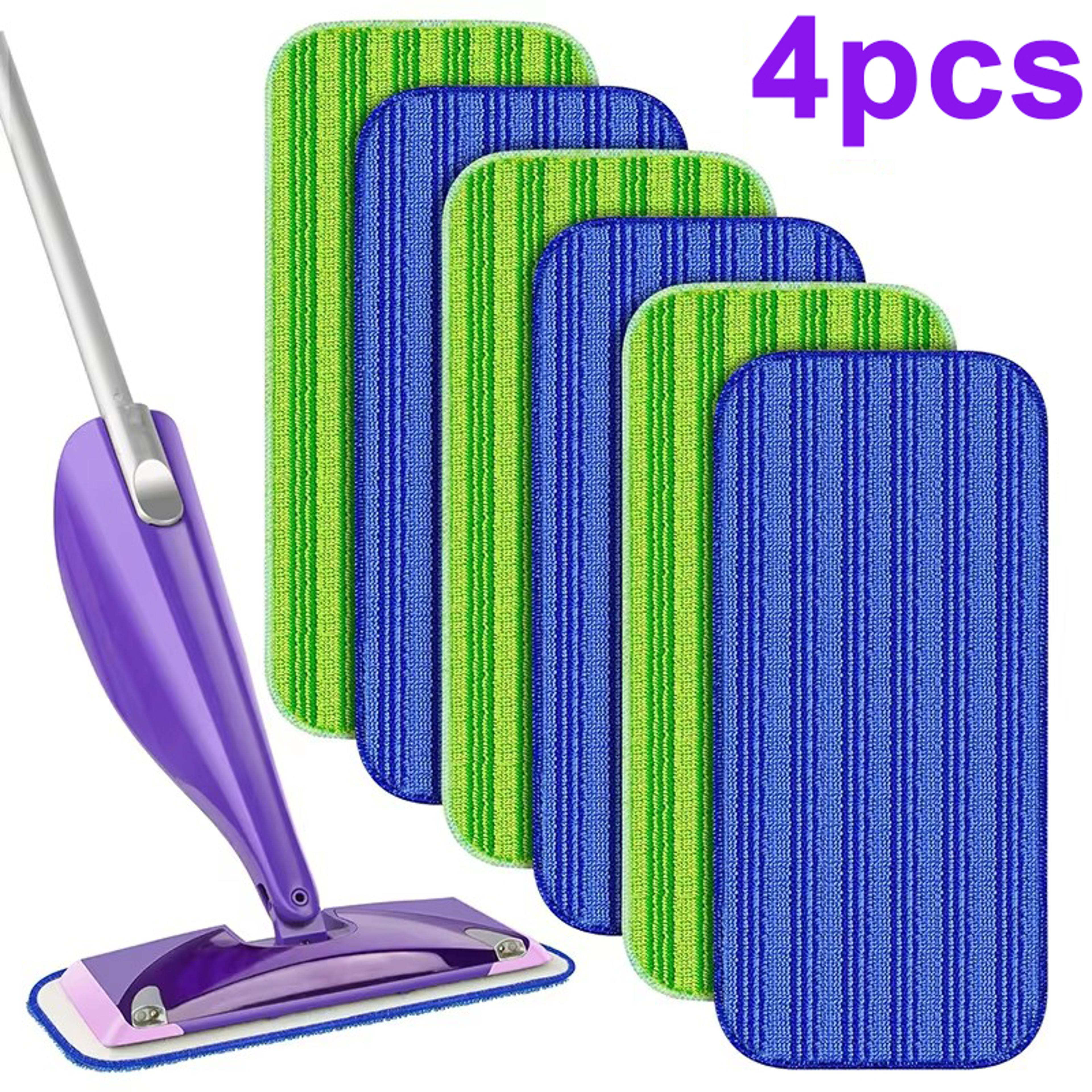 ecoclean reusable mop pads for swiffer wetjet pads | microfiber mop pads for wet & dry cleaning