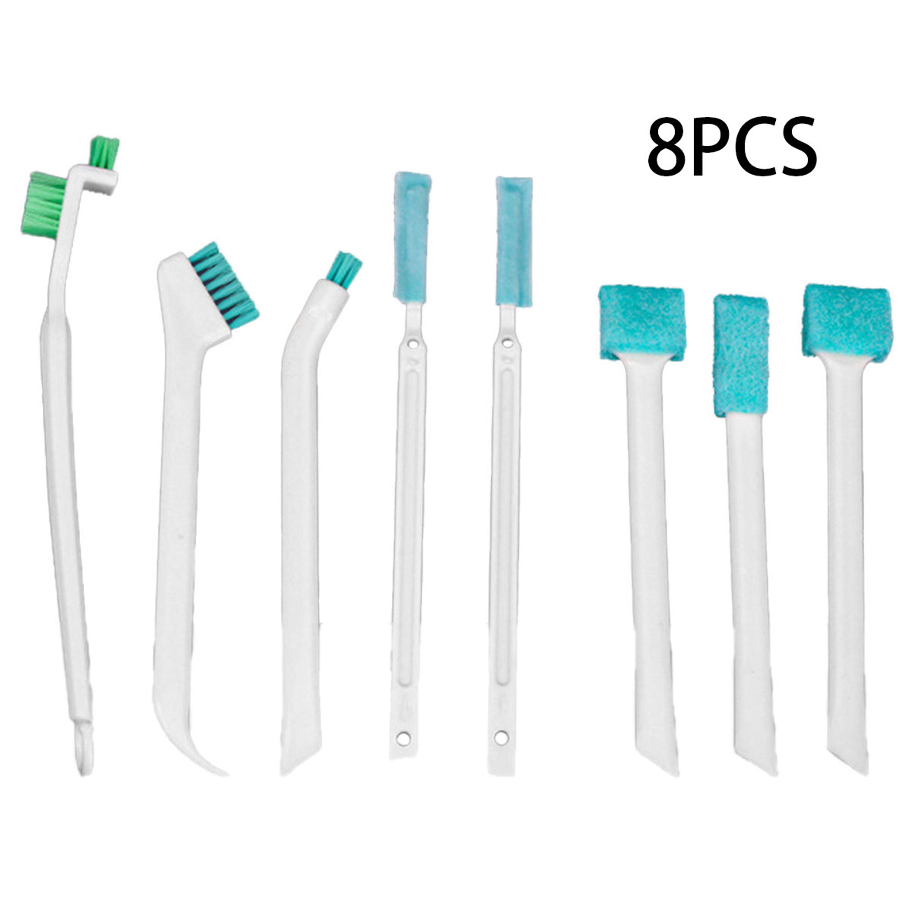 piece crevice cleaning brush set for window tracks, gaps & detail cleaning