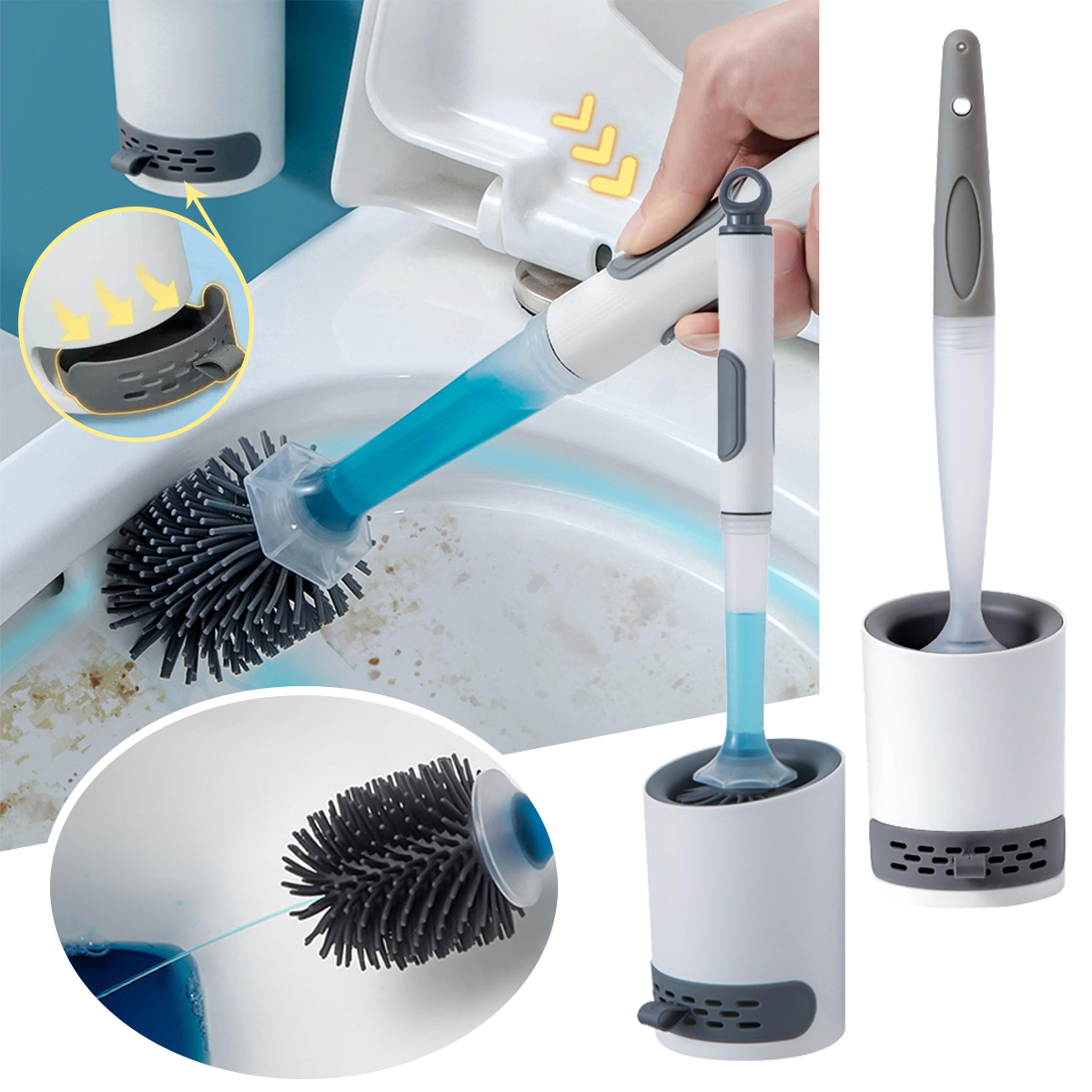 silicone toilet brush with detergent dispenser wall mounted toilet brush with holder