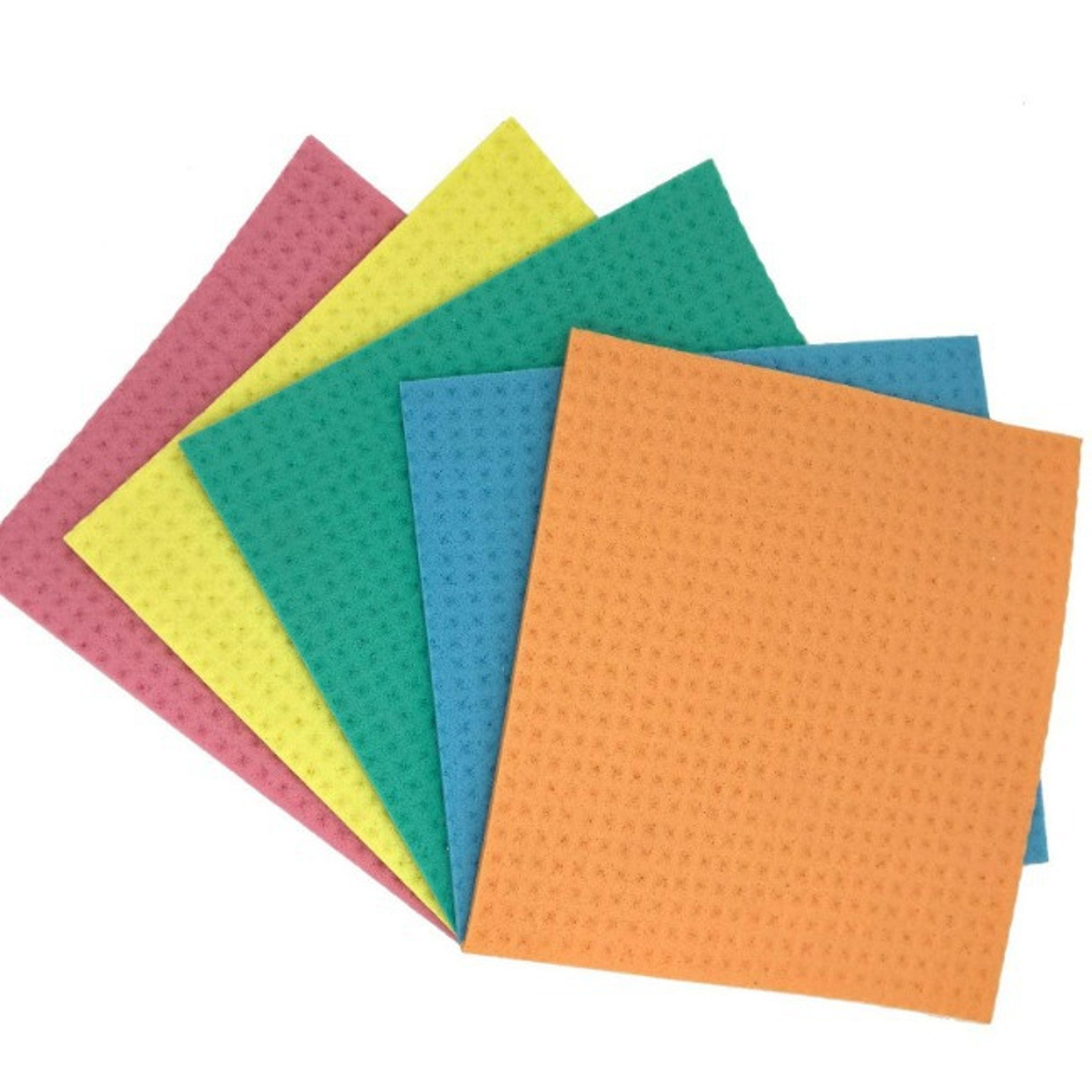 ecoclean swedish dishcloth reusable wood pulp sponge cleaning cloth set