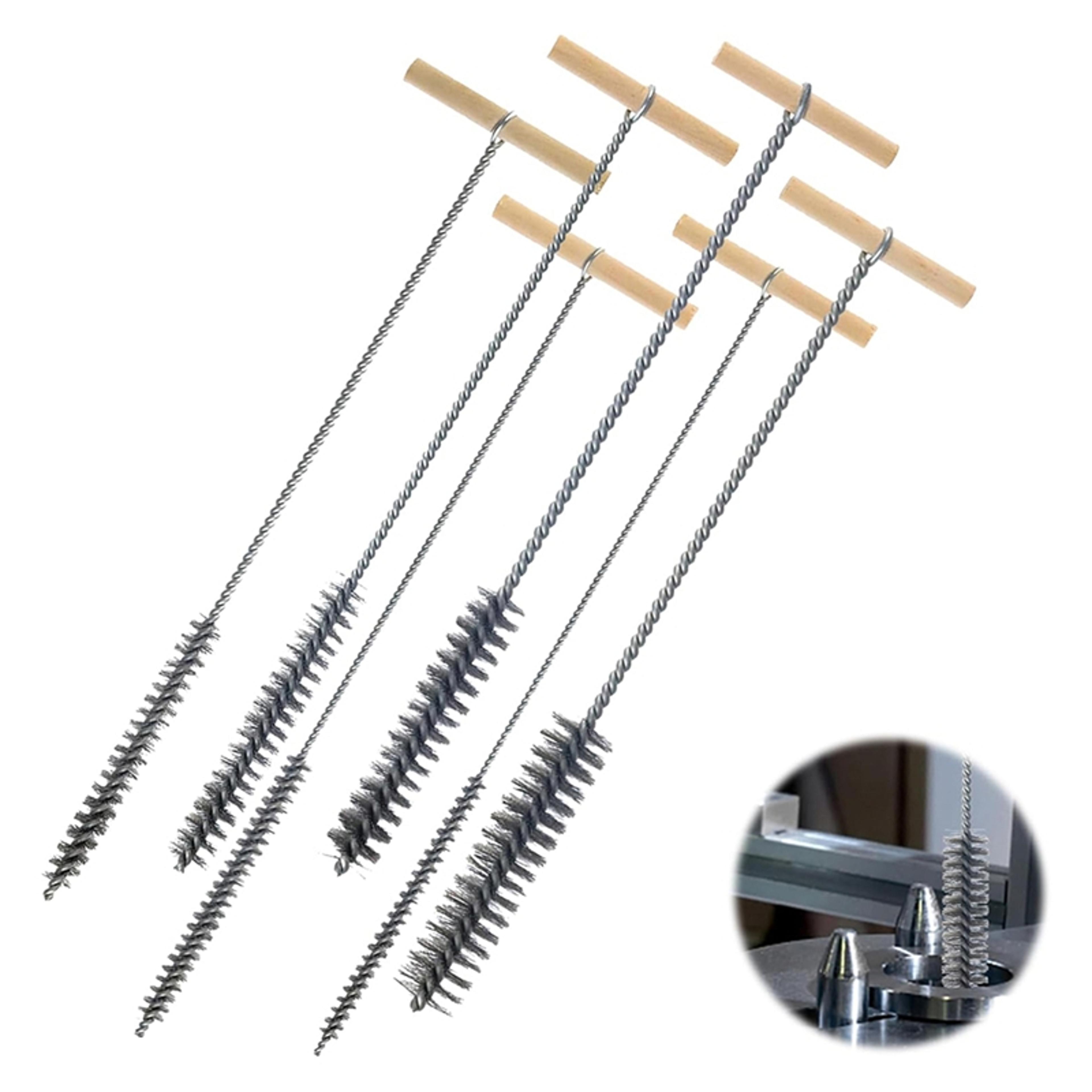 drill hole brush set stainless steel pipe & bore cleaning brush kit