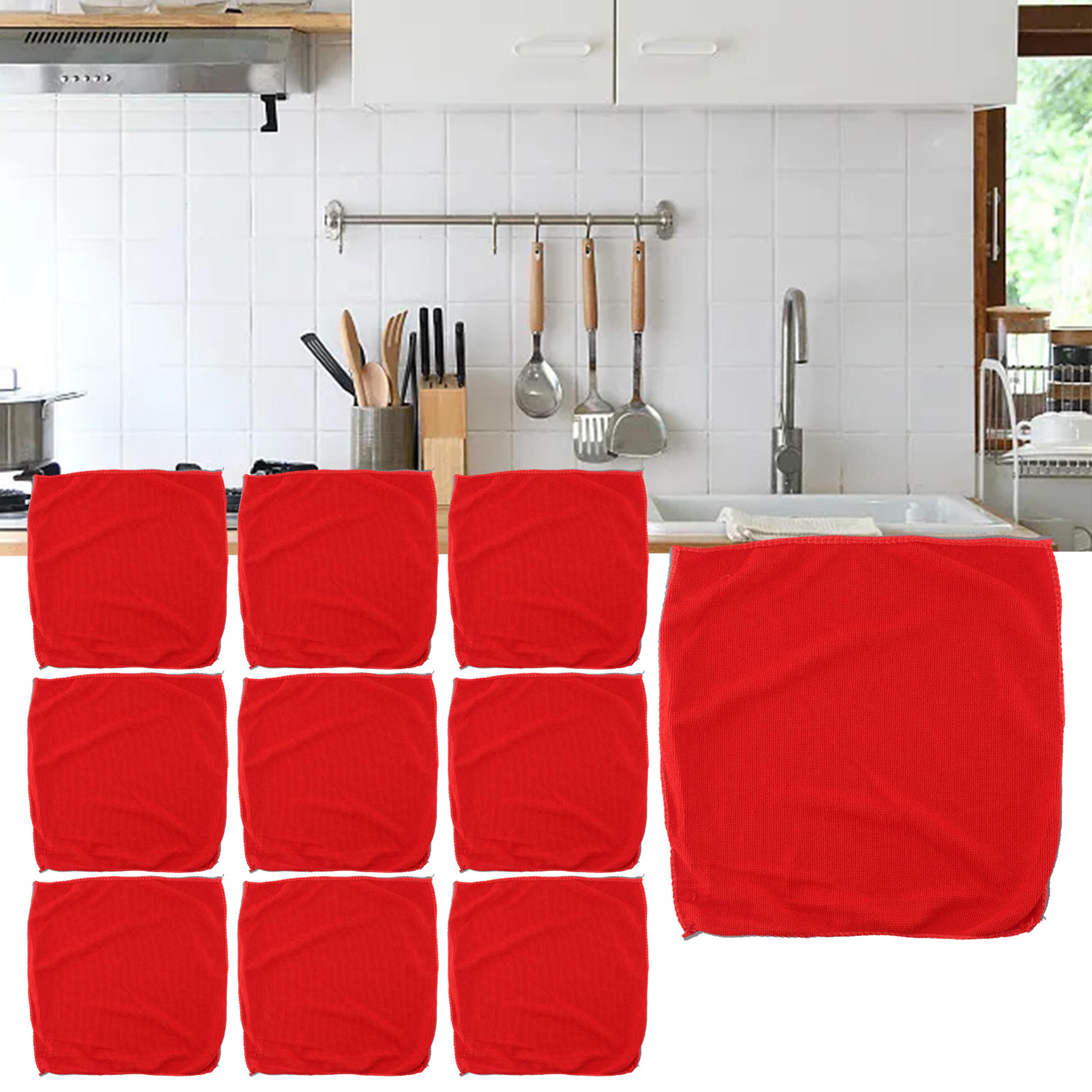 ultra absorbent microfiber cleaning cloth 10 pack lint free reusable cleaning towels