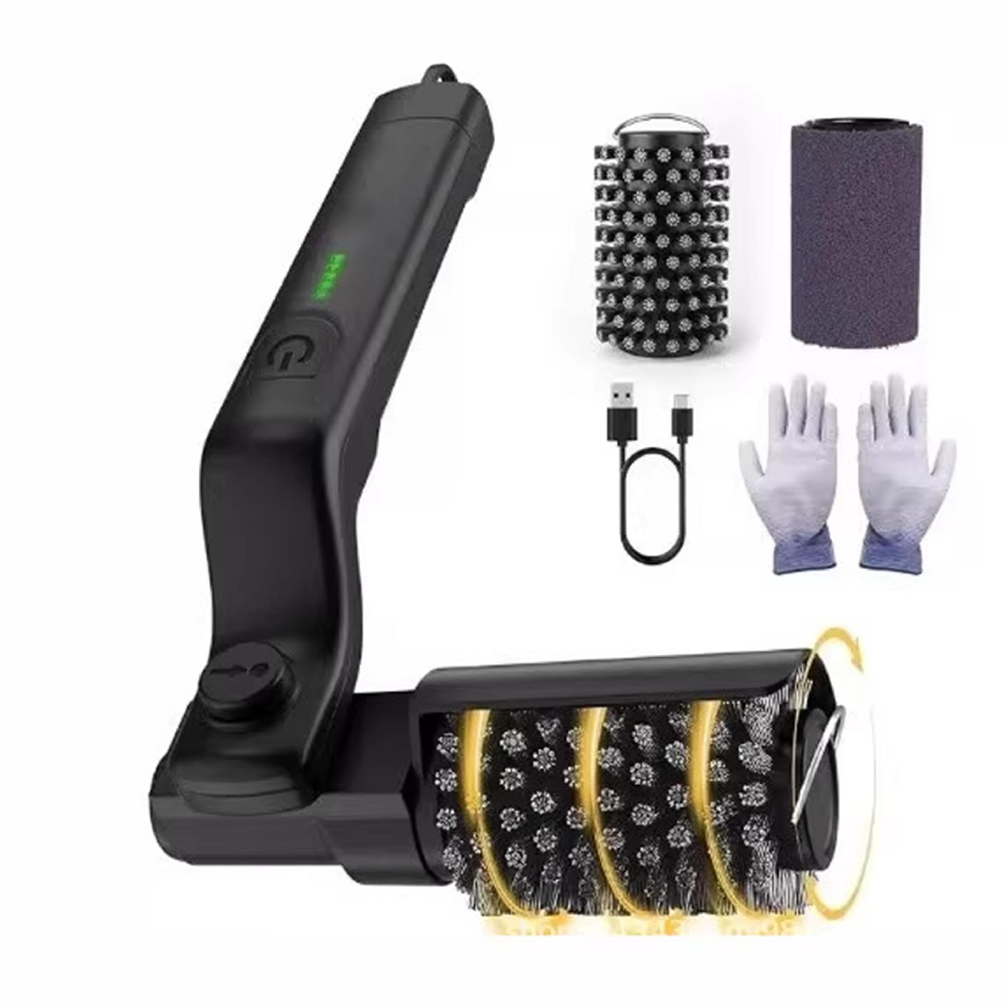 powerscrub electric grill brush speed cordless grill brush with adjustable head & rechargeable battery