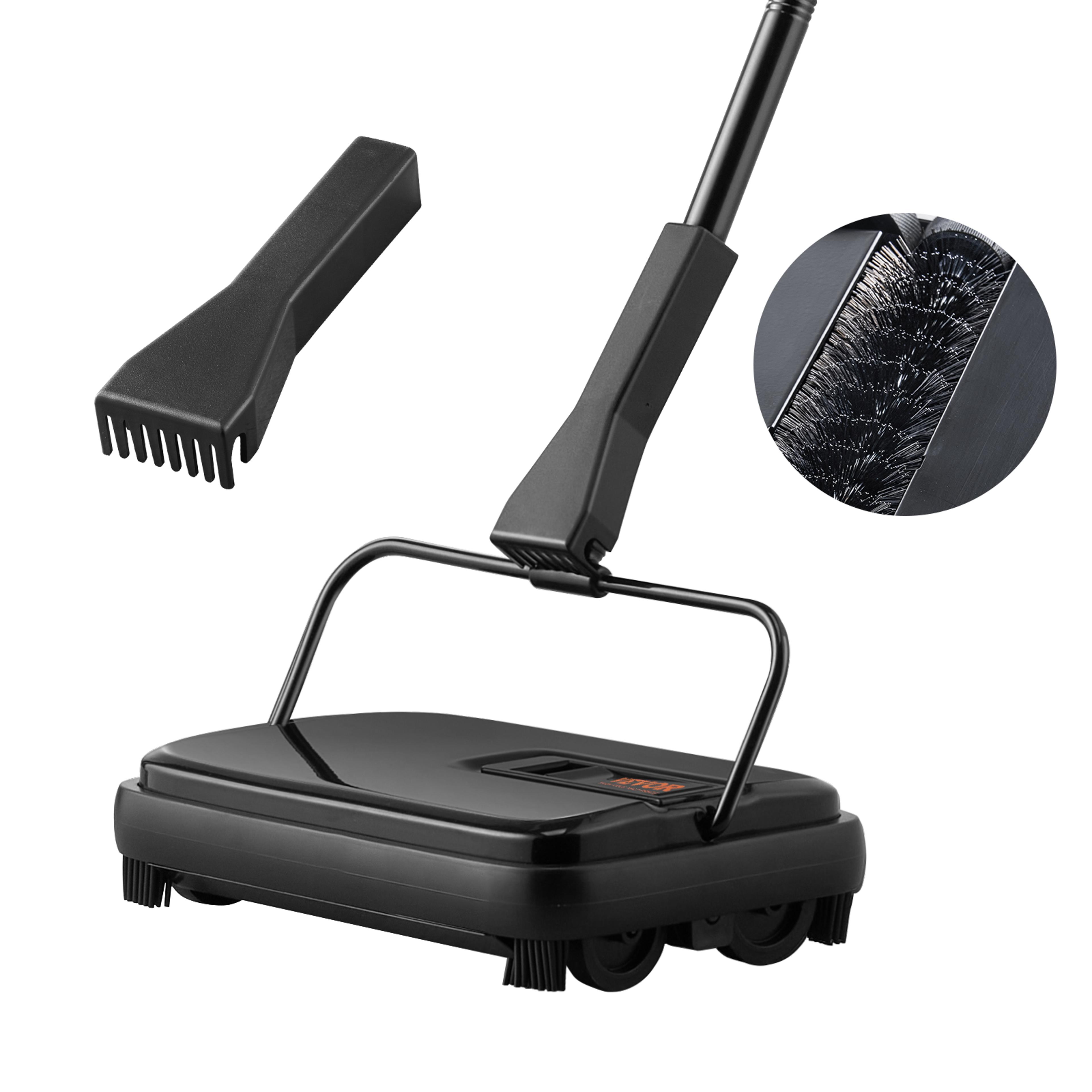 succebuy manual carpet sweeper for carpets, rugs & hardwood floors with dustbin