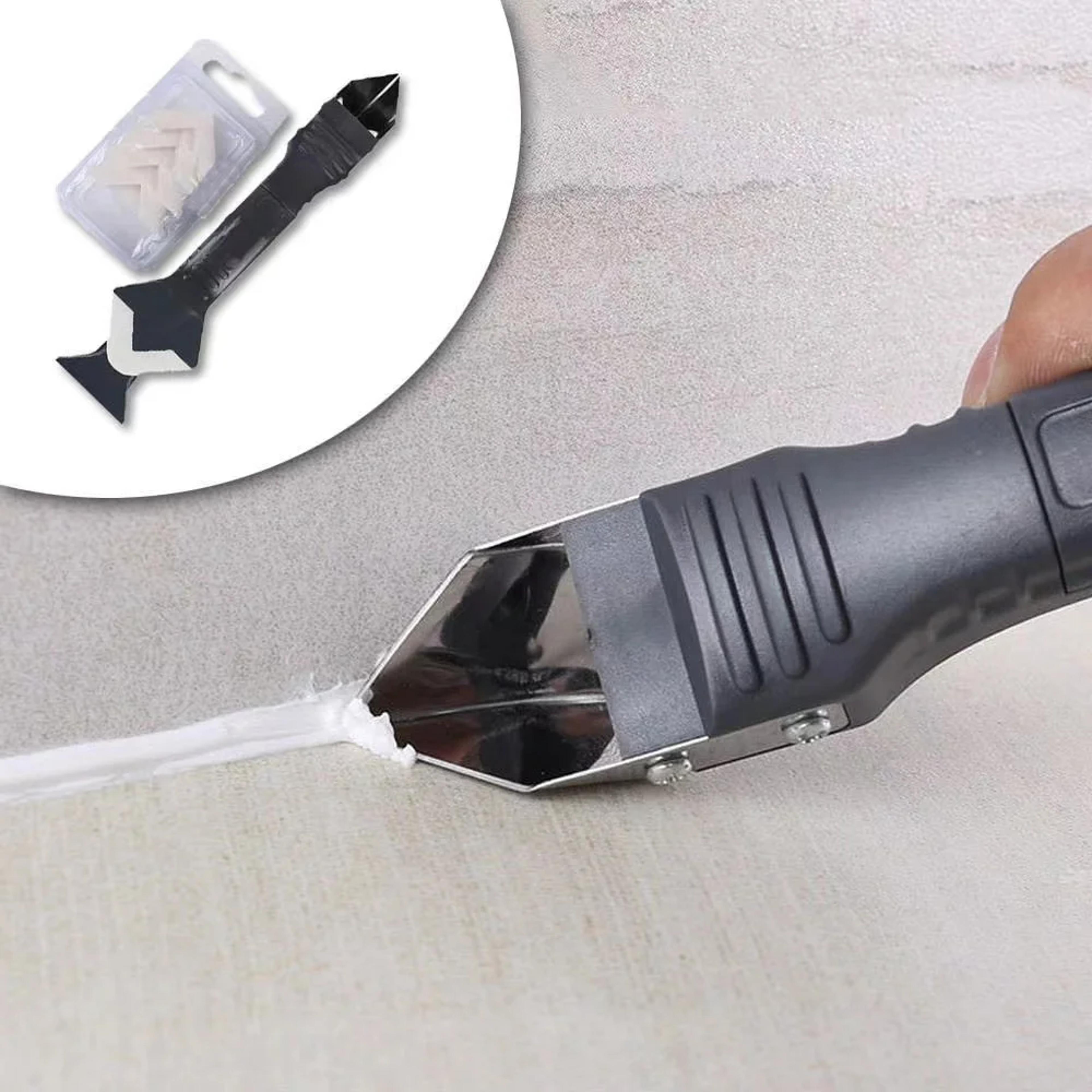 caulking tool kit with silicone scraper and sealant remover for smooth & professional finishes