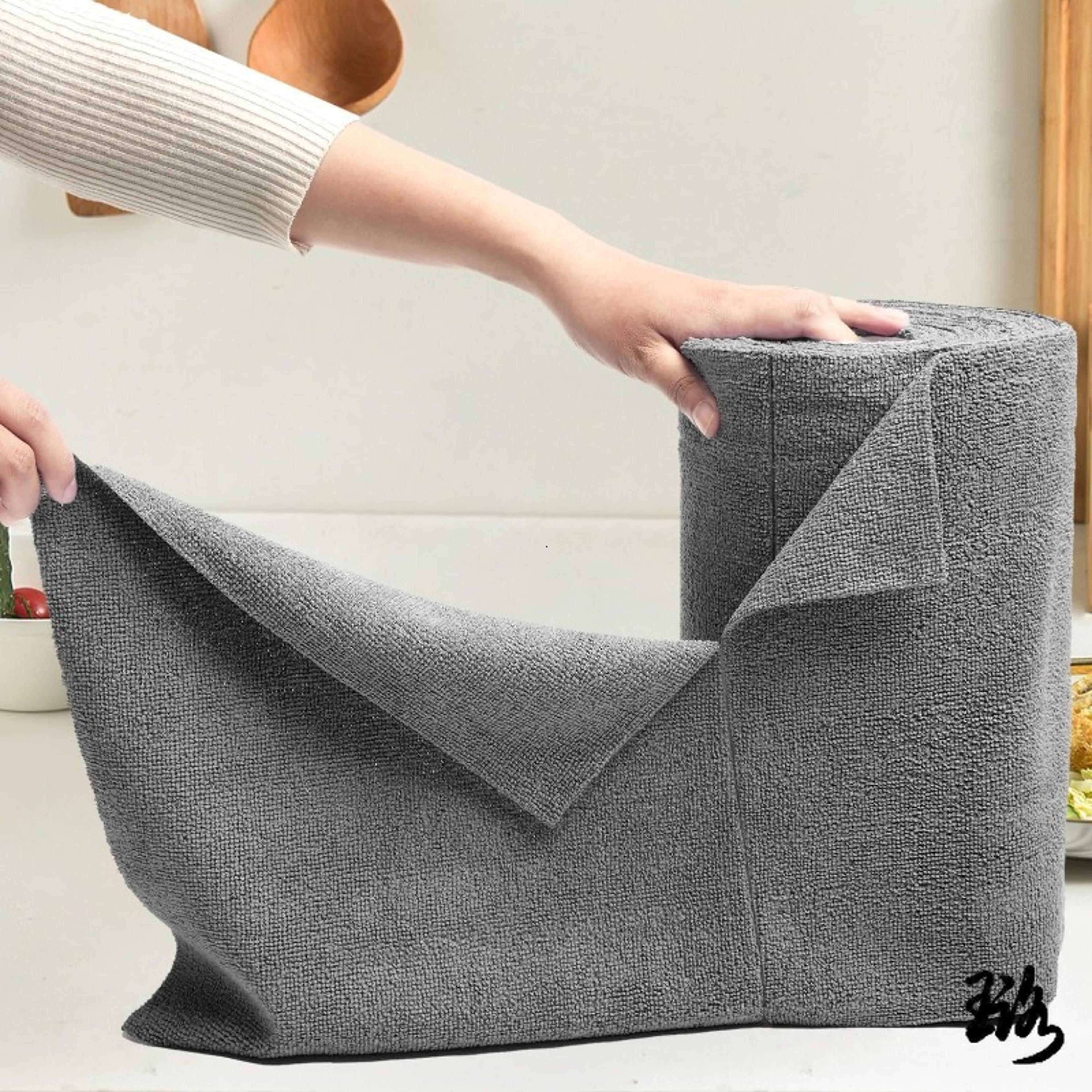 ecoclean reusable cleaning wipes roll sheet microfiber cleaning cloth paper towel replacement