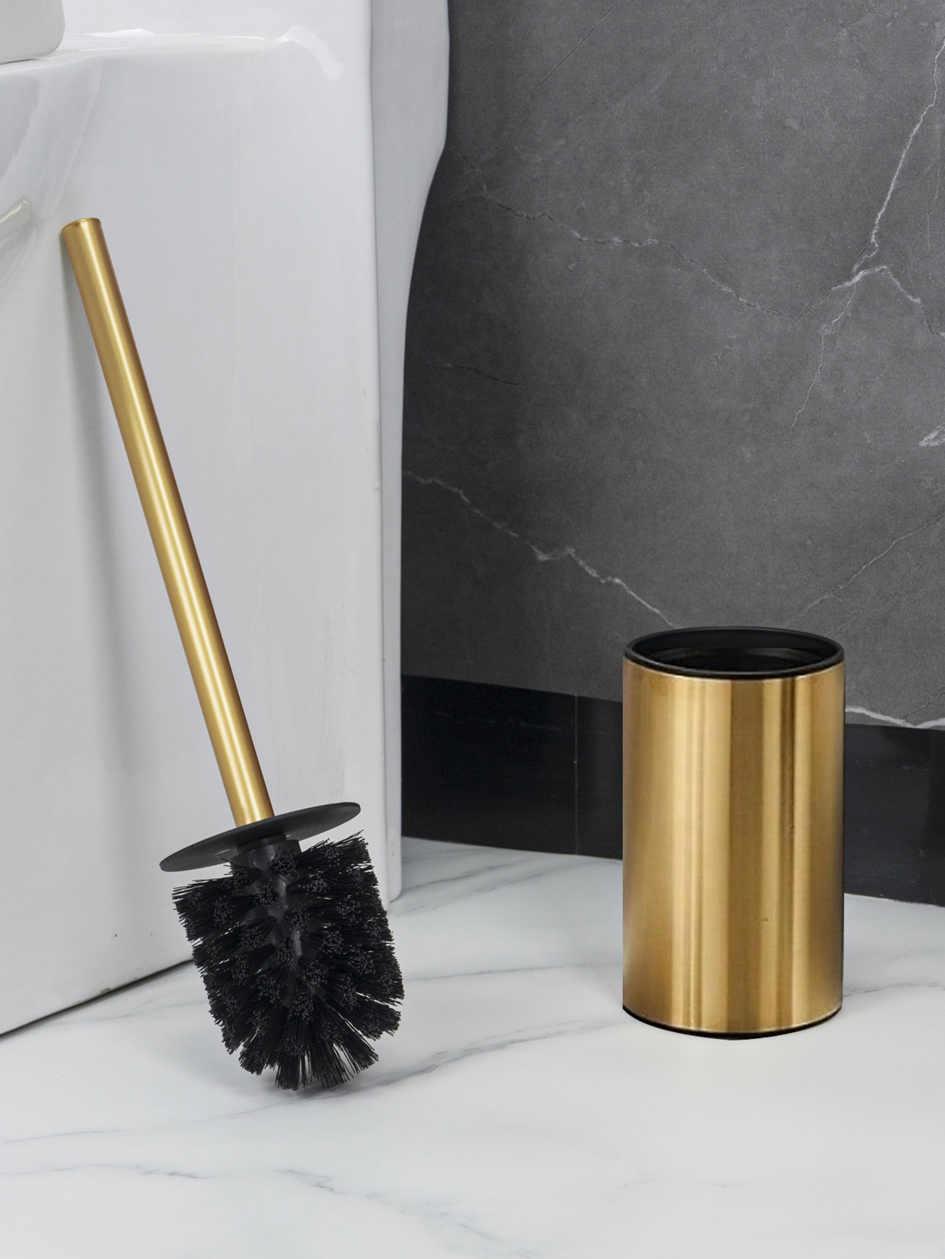 luxury stainless steel toilet brush with holder long handle heavy duty bathroom cleaner