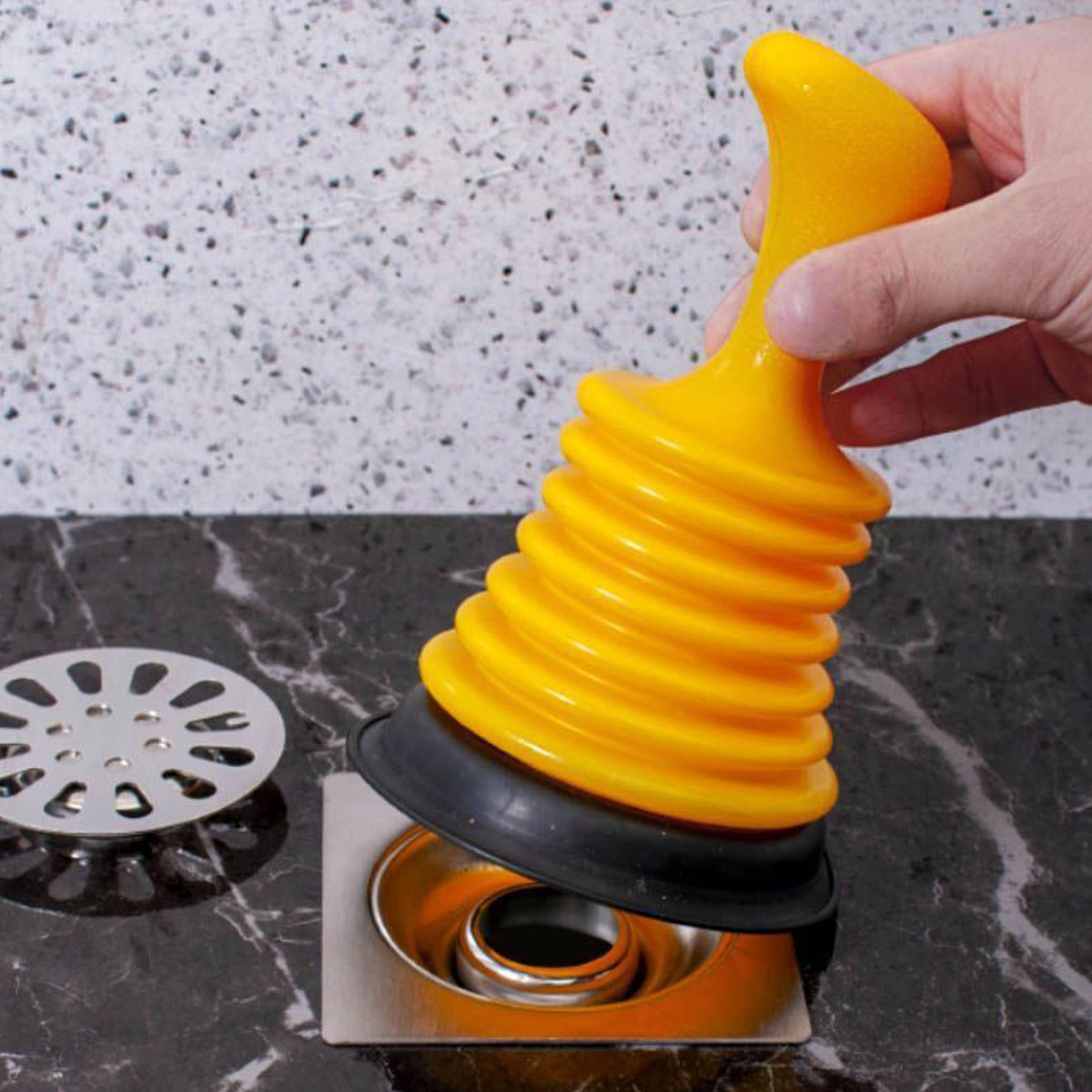 powerseal toilet plunger heavy duty drain unclogger for toilets, sinks & bathtubs