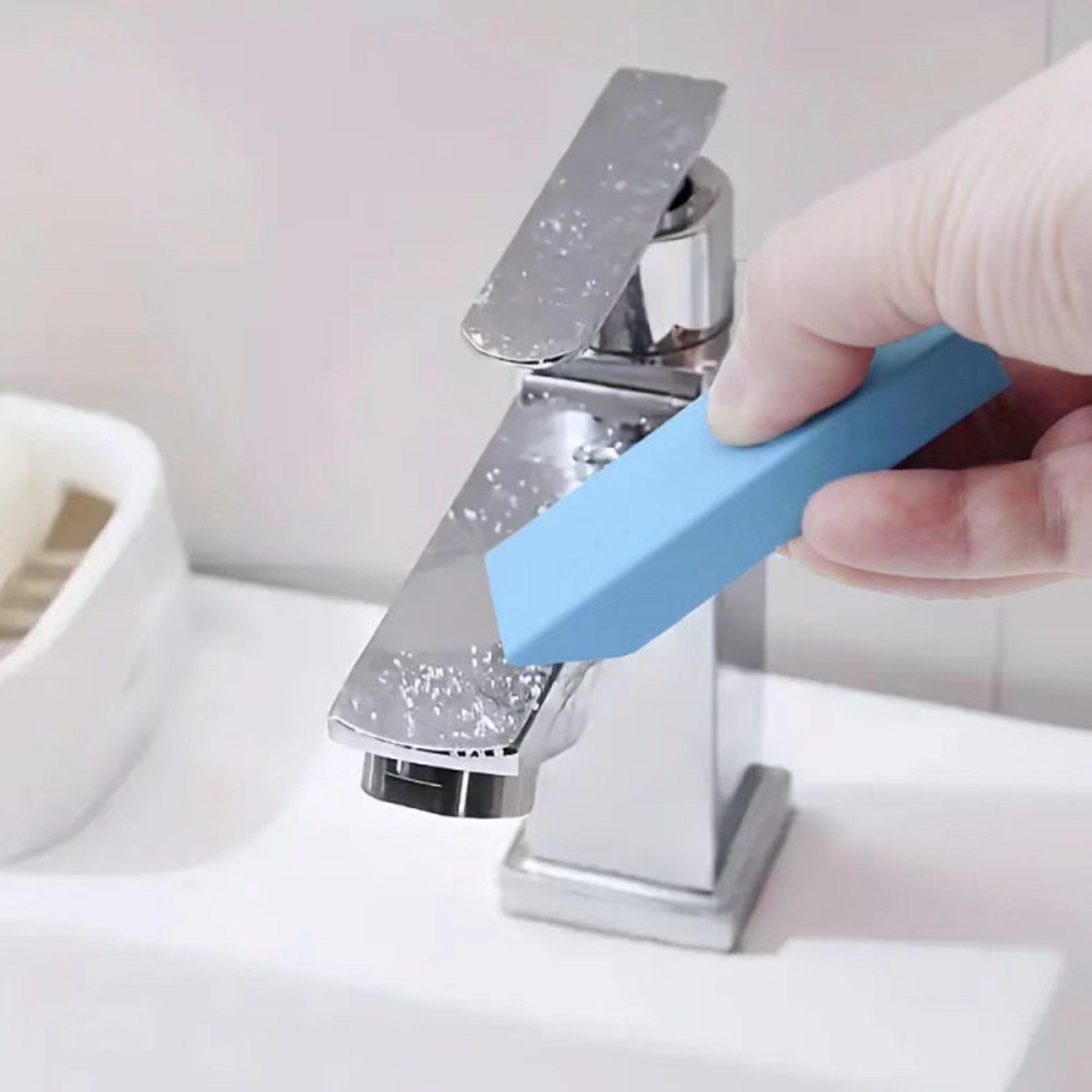 sparkclean limescale remover & rust remover cleaning eraser for kitchen & bathroom surfaces