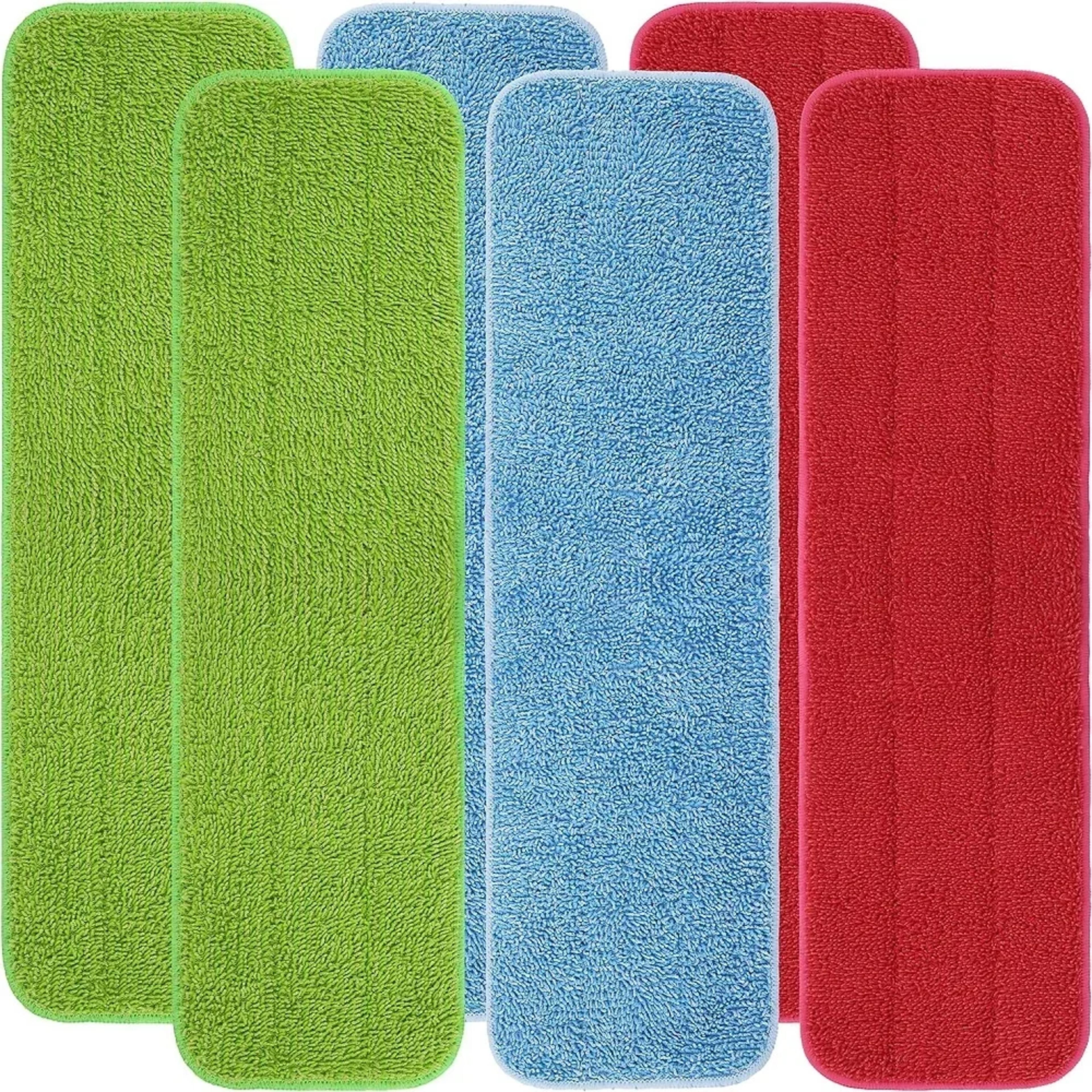 microfiber mop refill pads for wet & dry floor cleaning reusable mop replacement pads