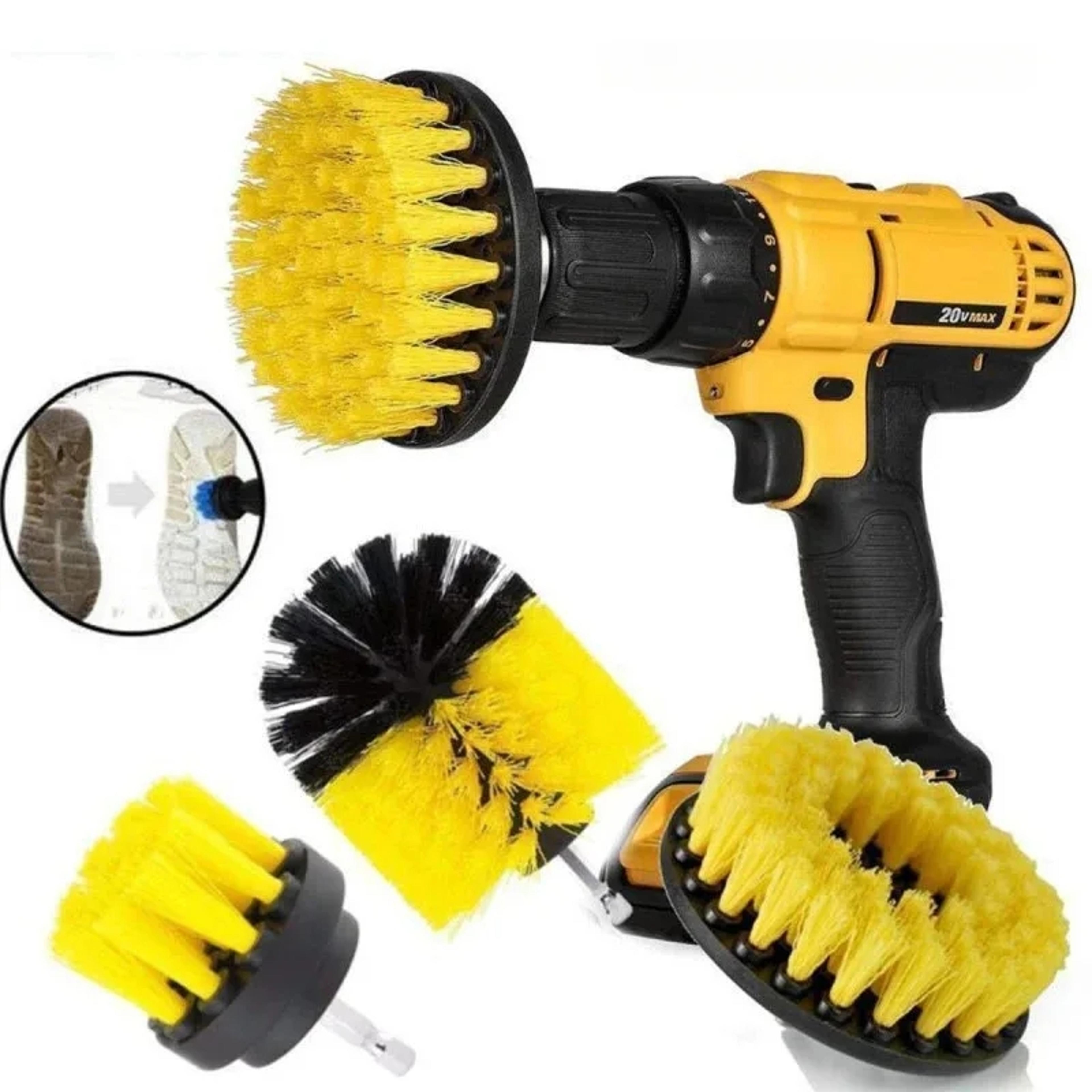 power scrubber drill brush kit drill brush attachment set for bathroom, kitchen, car & tile cleaning
