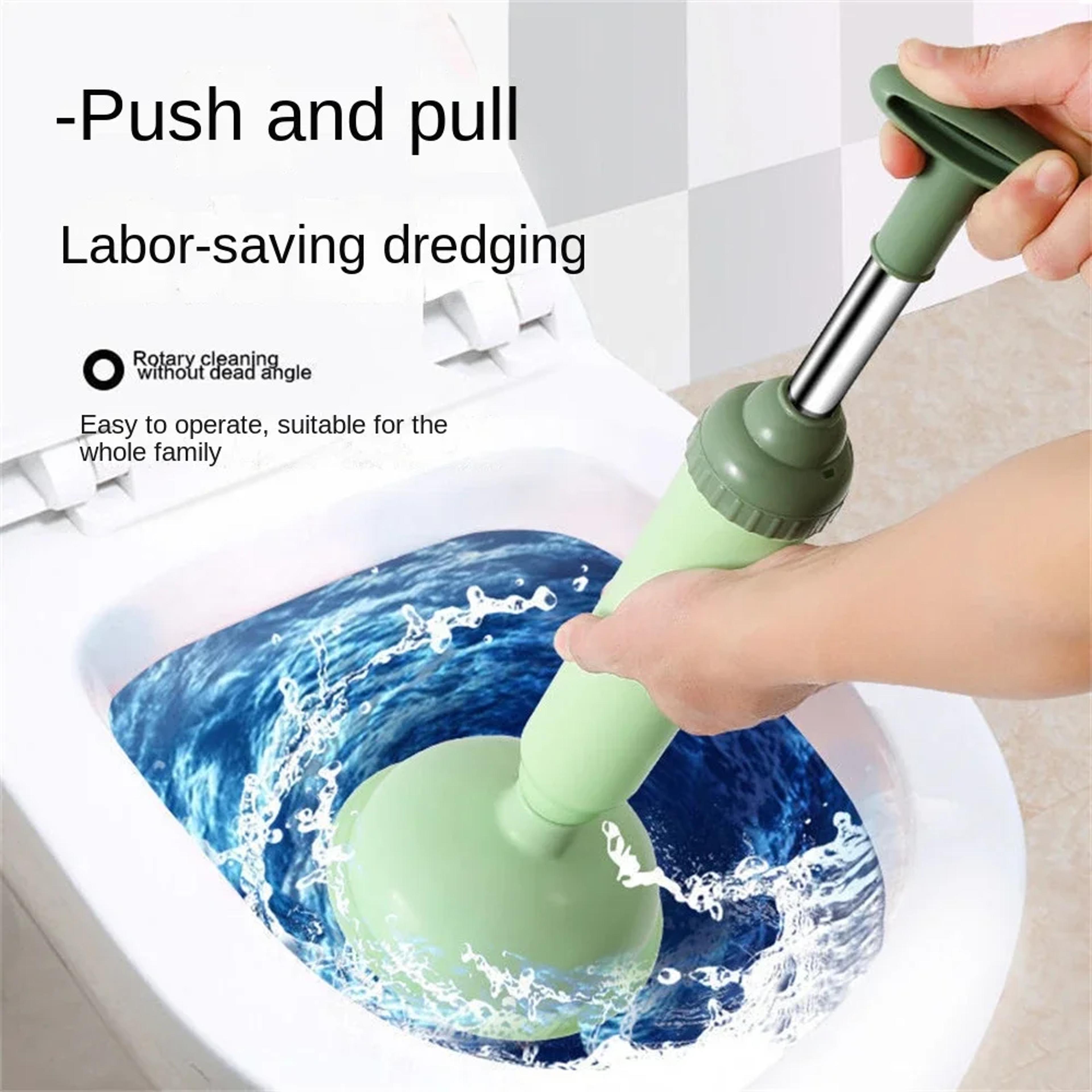 high pressure toilet plunger drain clog remover for bathroom & kitchen sinks