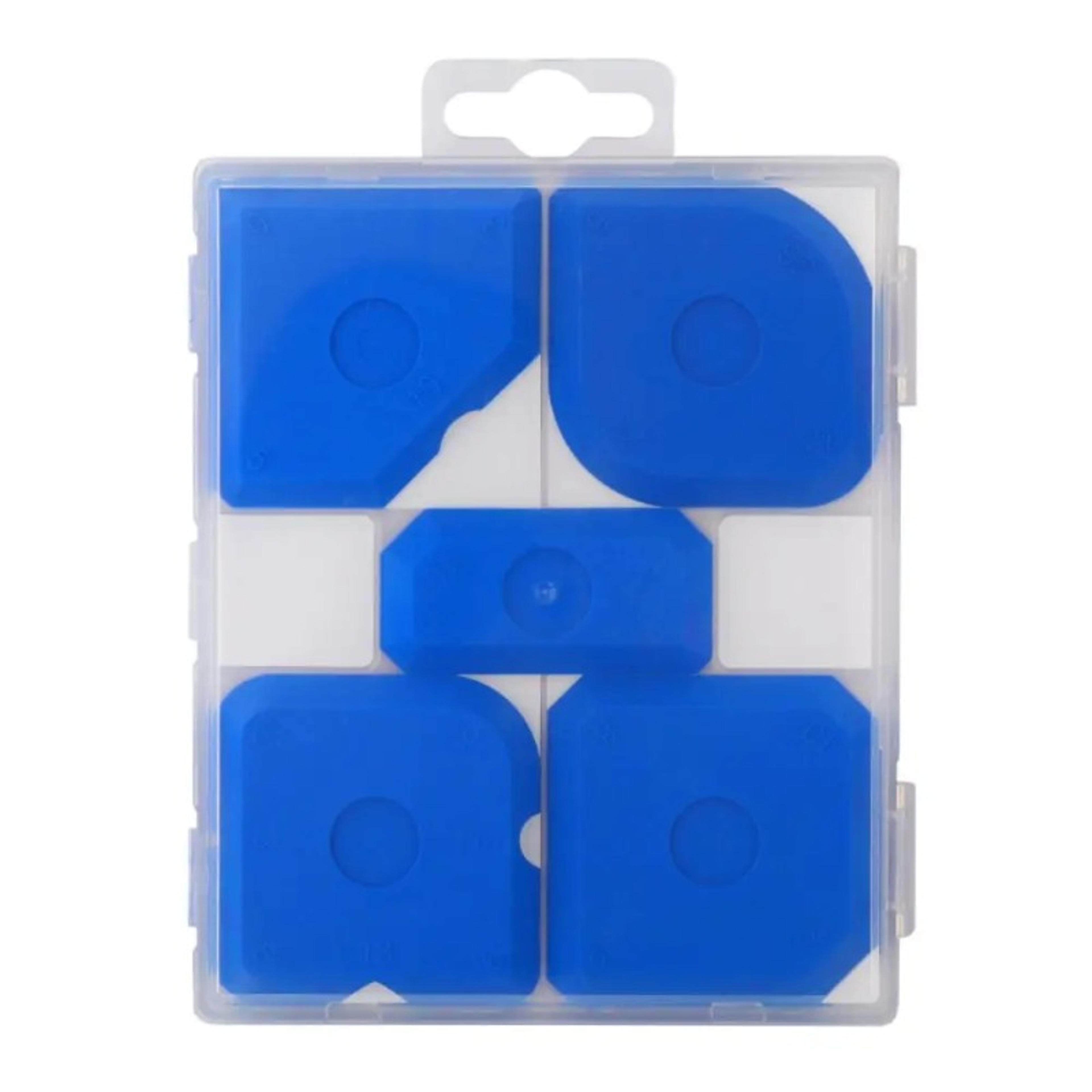 caulking tool kit with silicone sealant remover & grout finishing tools