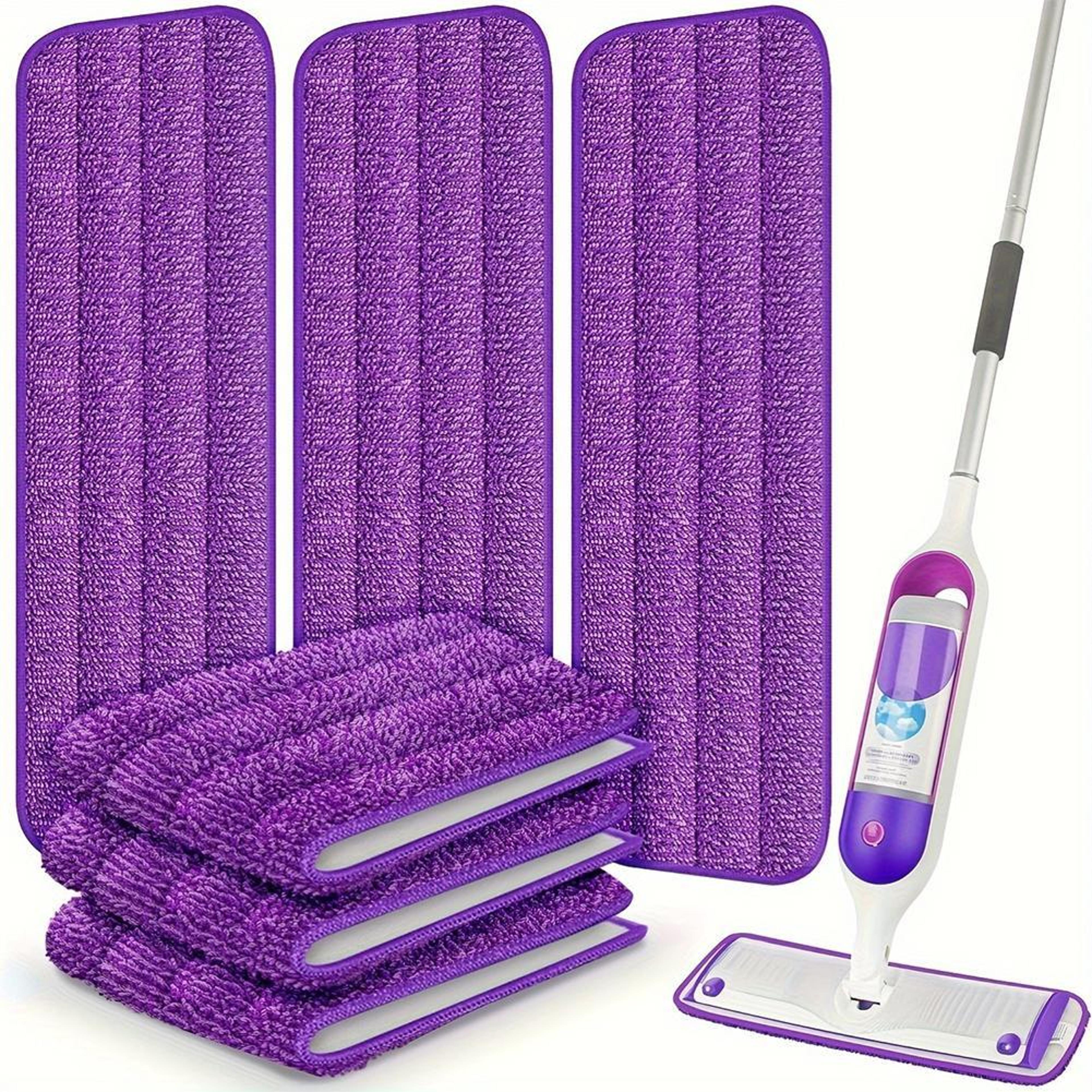 spray mop with reusable microfiber pads flat floor cleaning system