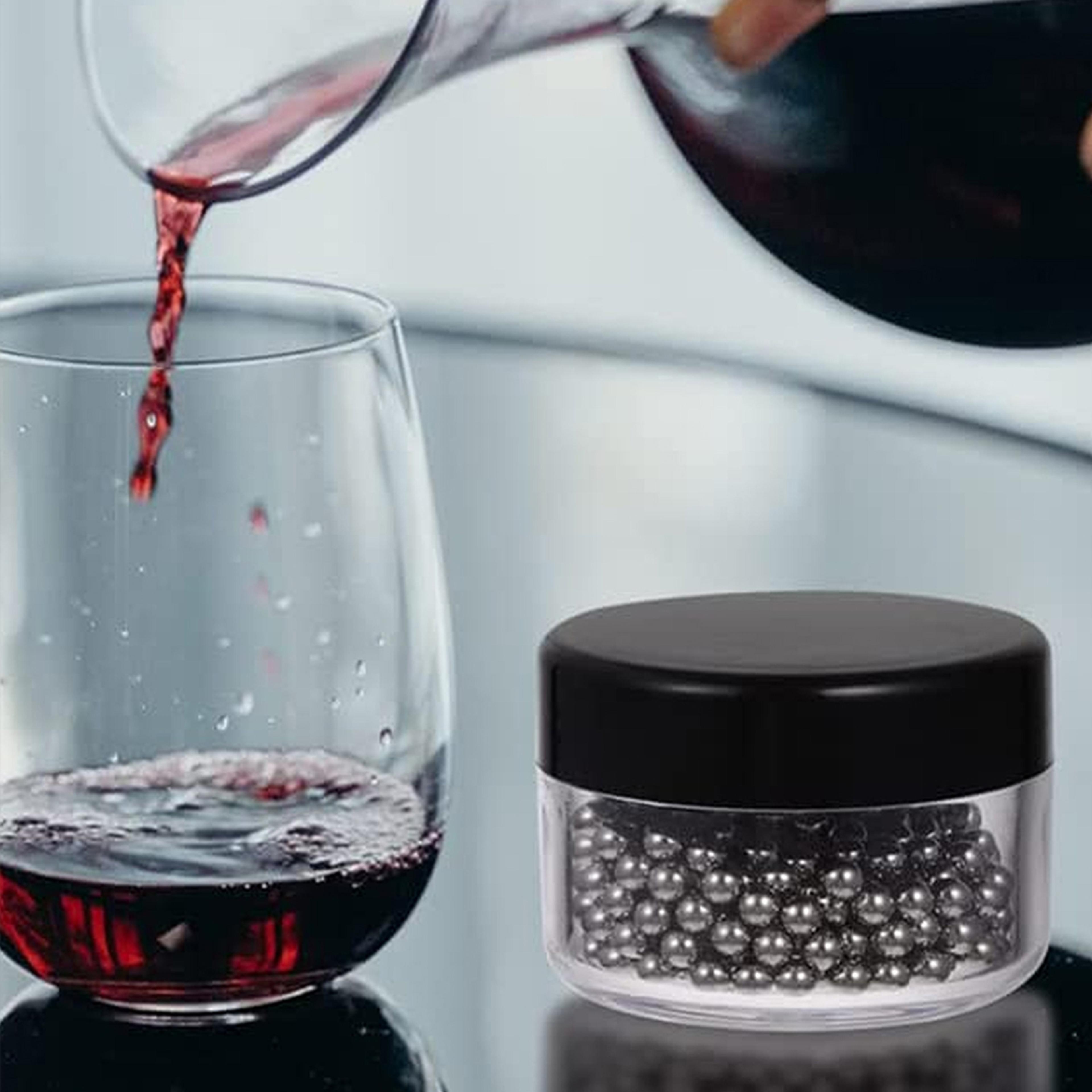 premium stainless steel cleaning beads for decanters, glass bottles & vases