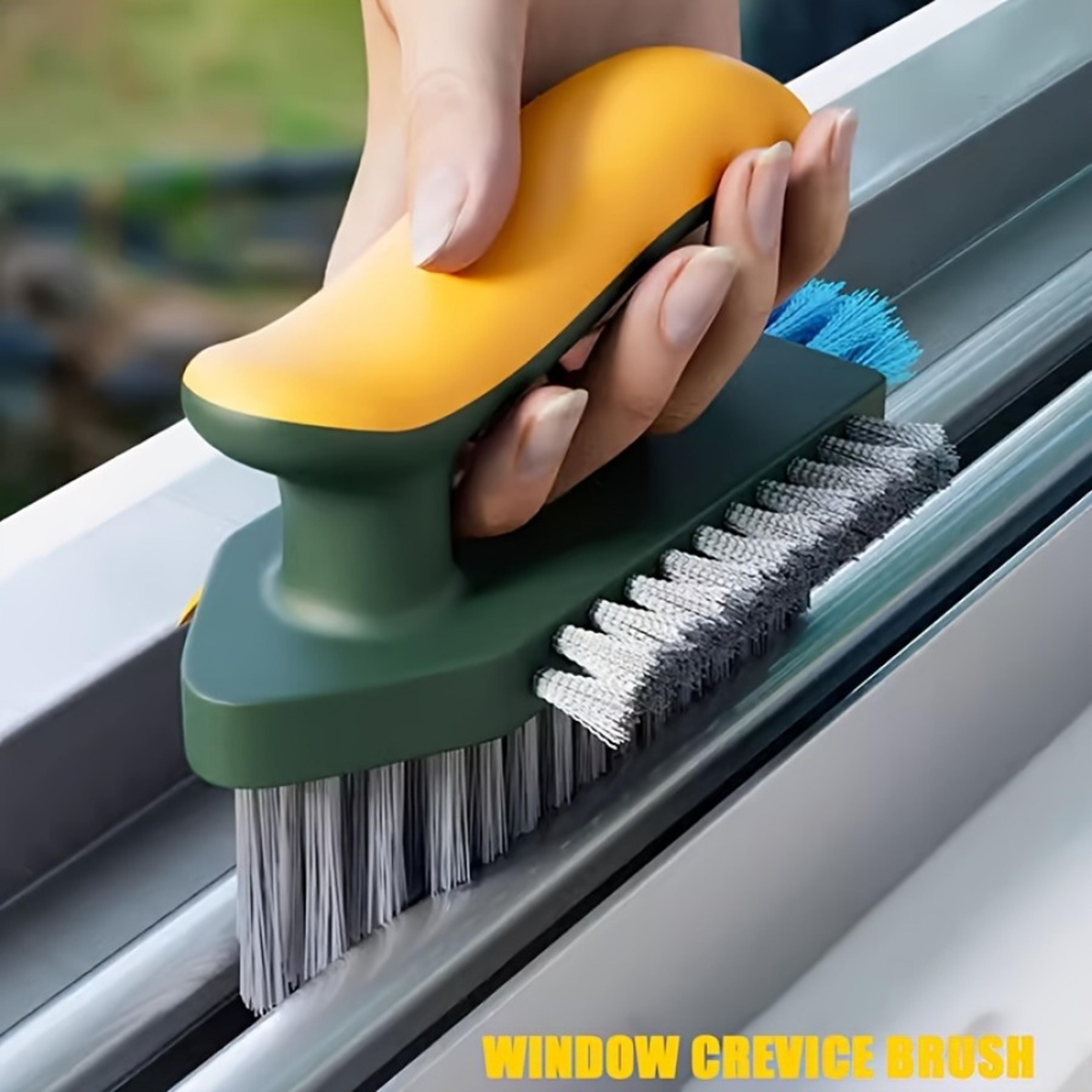 handheld cleaning brush for crevices, window tracks & kitchen gaps