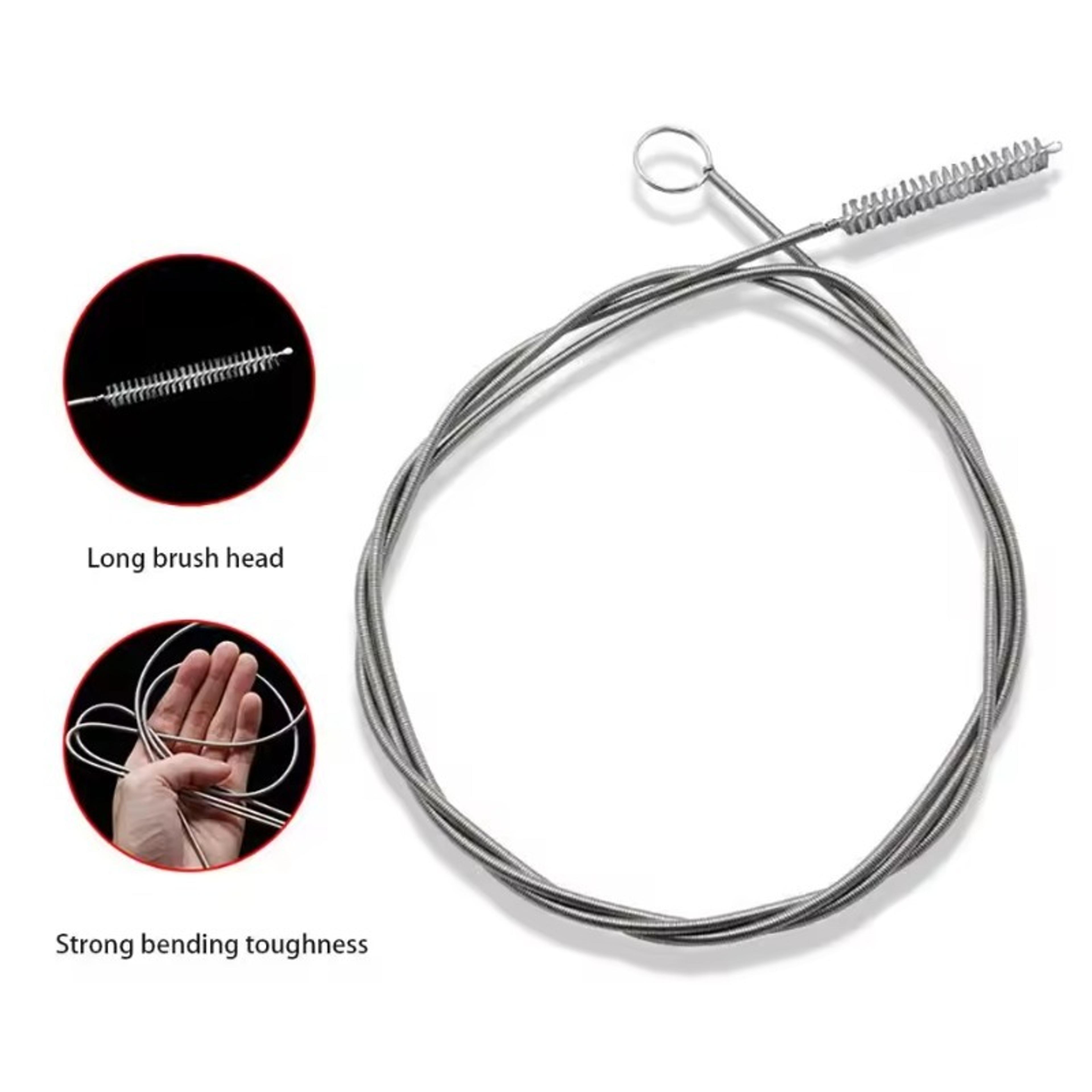 flexible refrigerator drain cleaning tool kit with fridge drain brush and drain unclogger