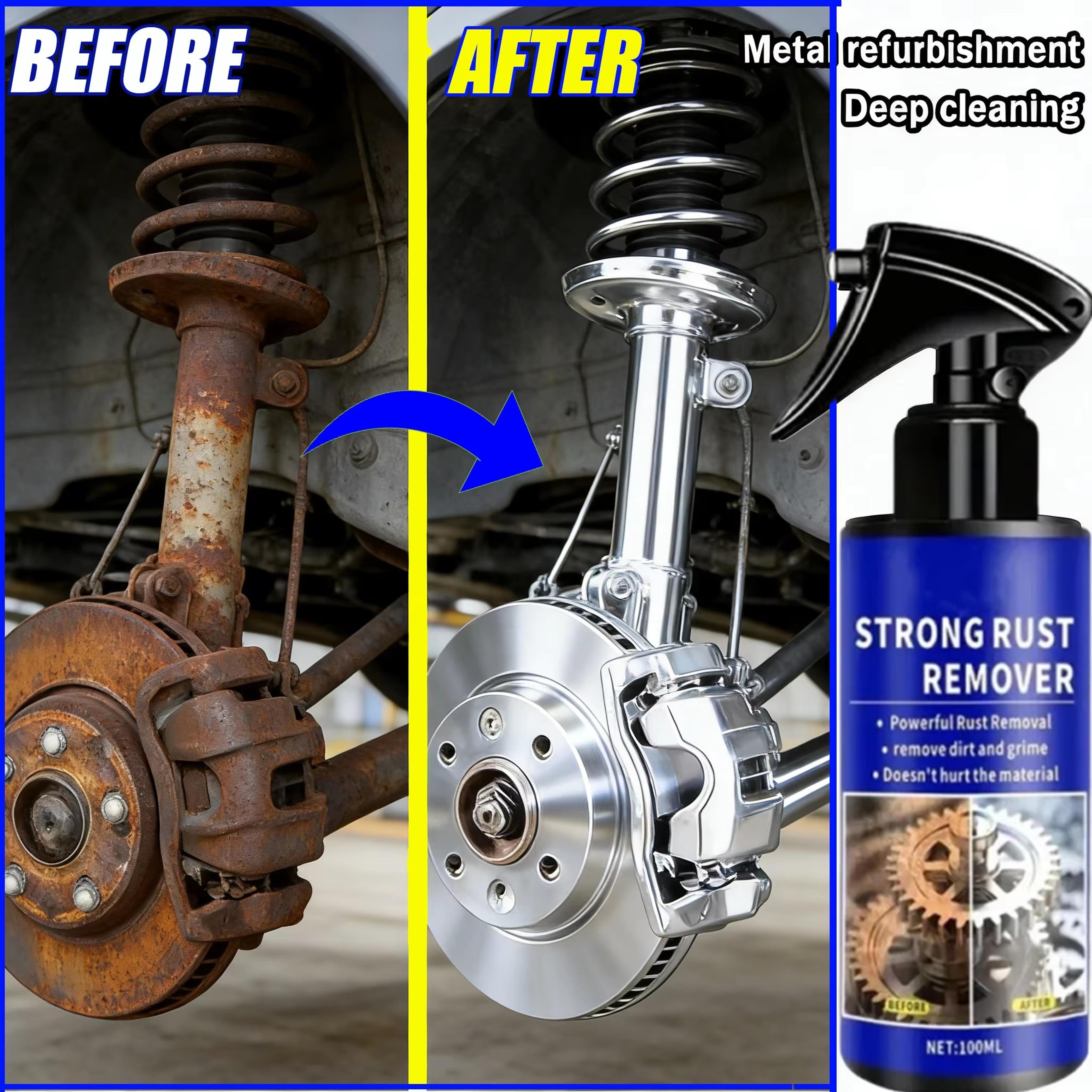quickshield car rust remover spray for metal, exhaust pipes & auto parts