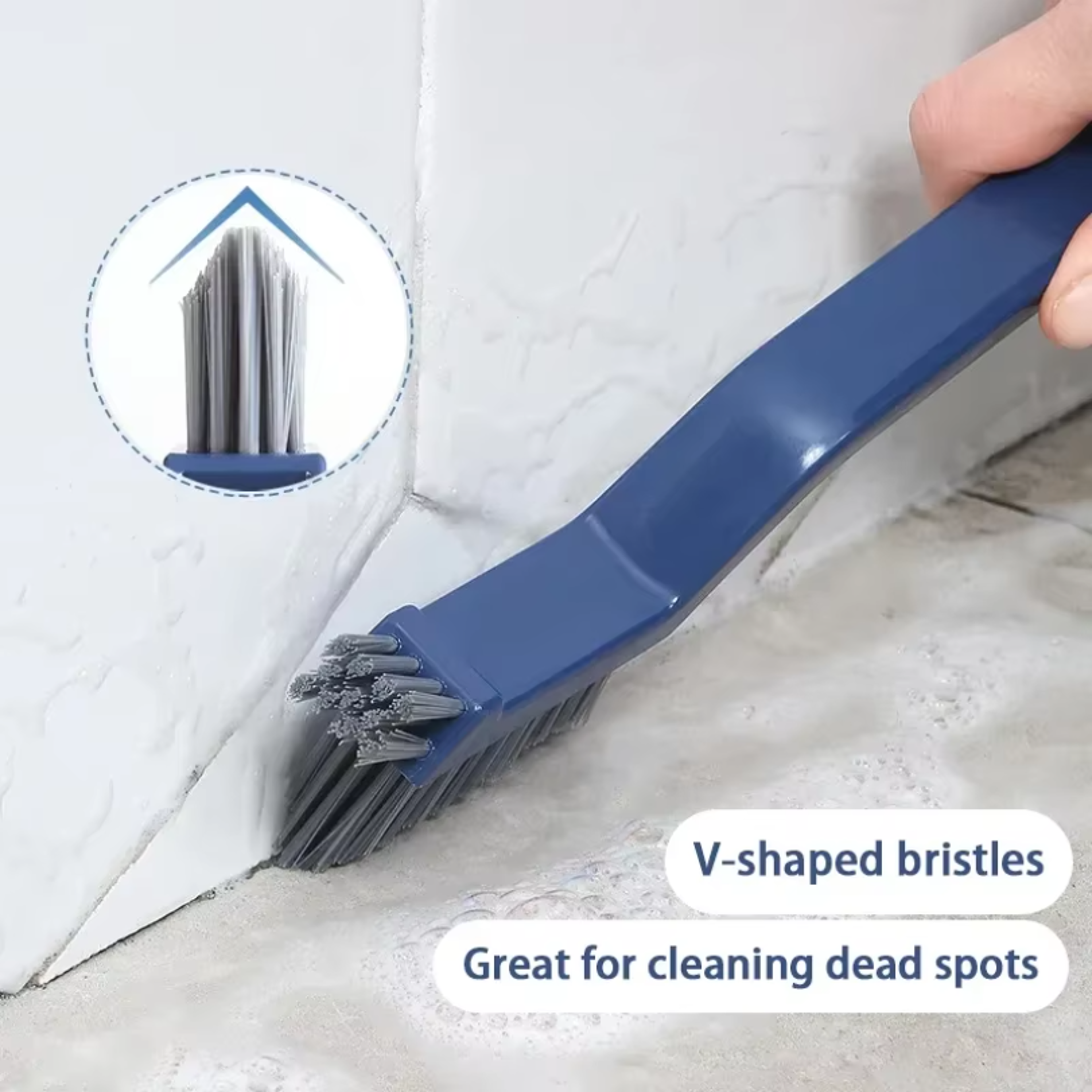 gap cleaning brush for grout, corners & tile deep cleaning