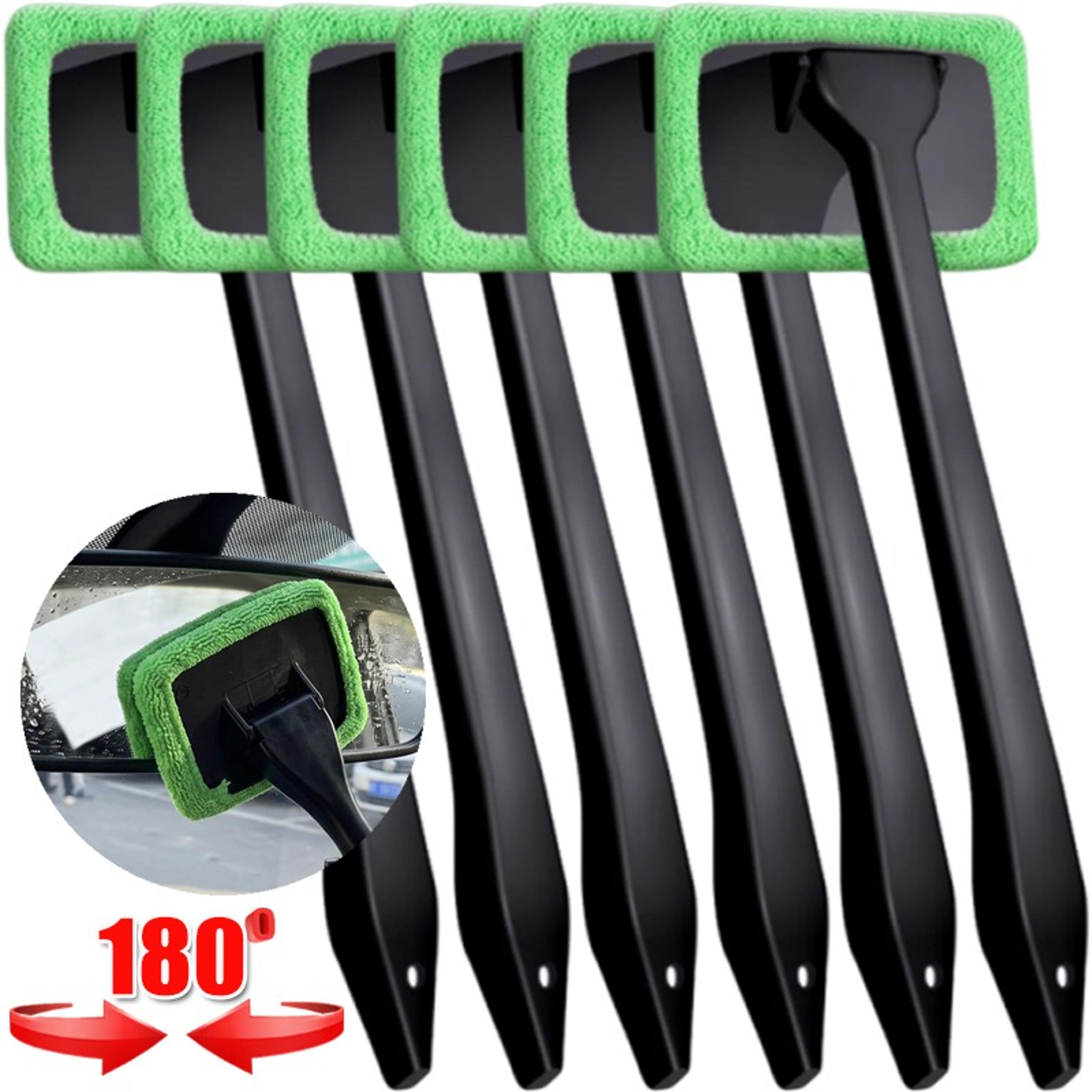 car windshield cleaner with extendable handle and squeegee window cleaning brush
