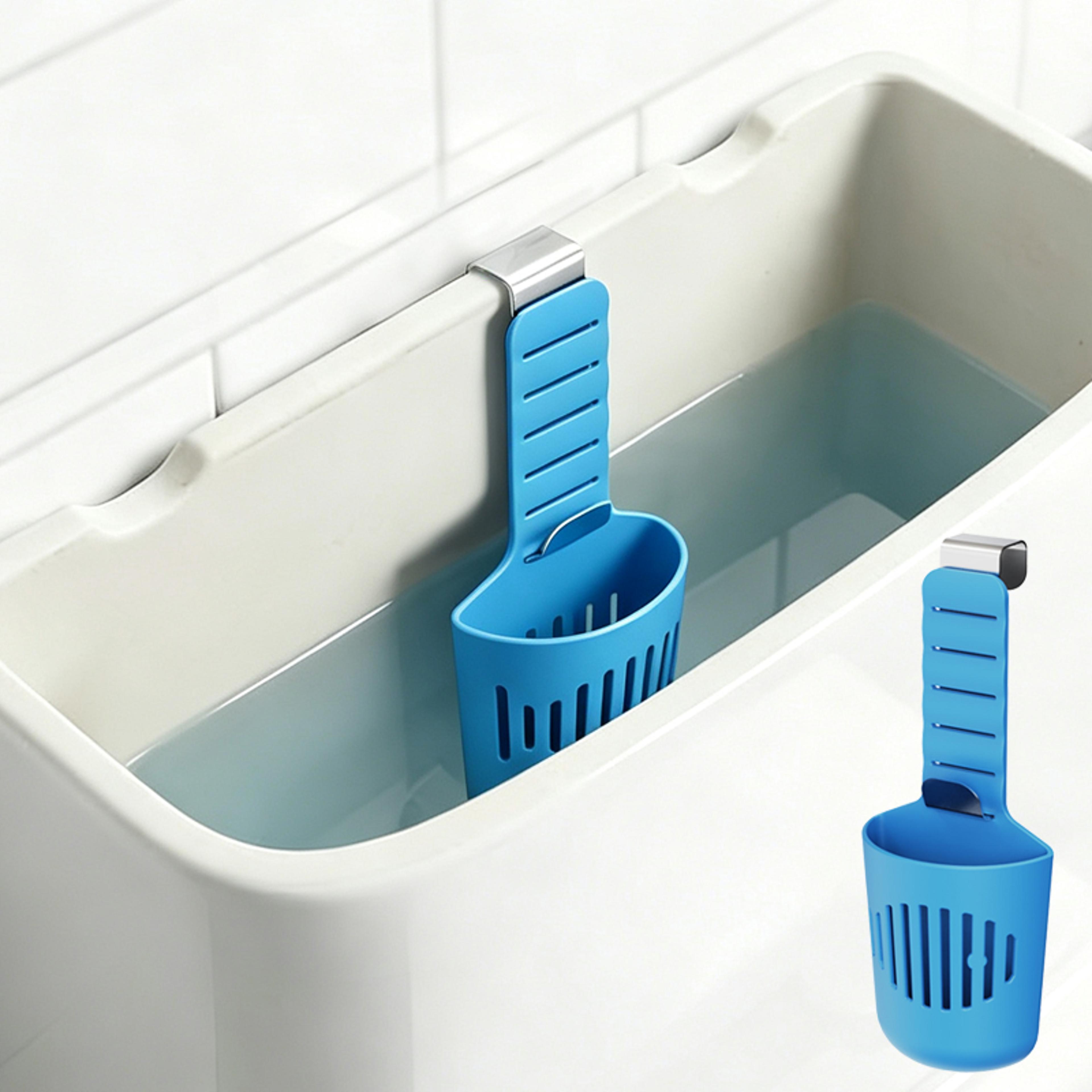 silicone toilet tank tablet holder for toilet bowl cleaner and deodorizer tablets