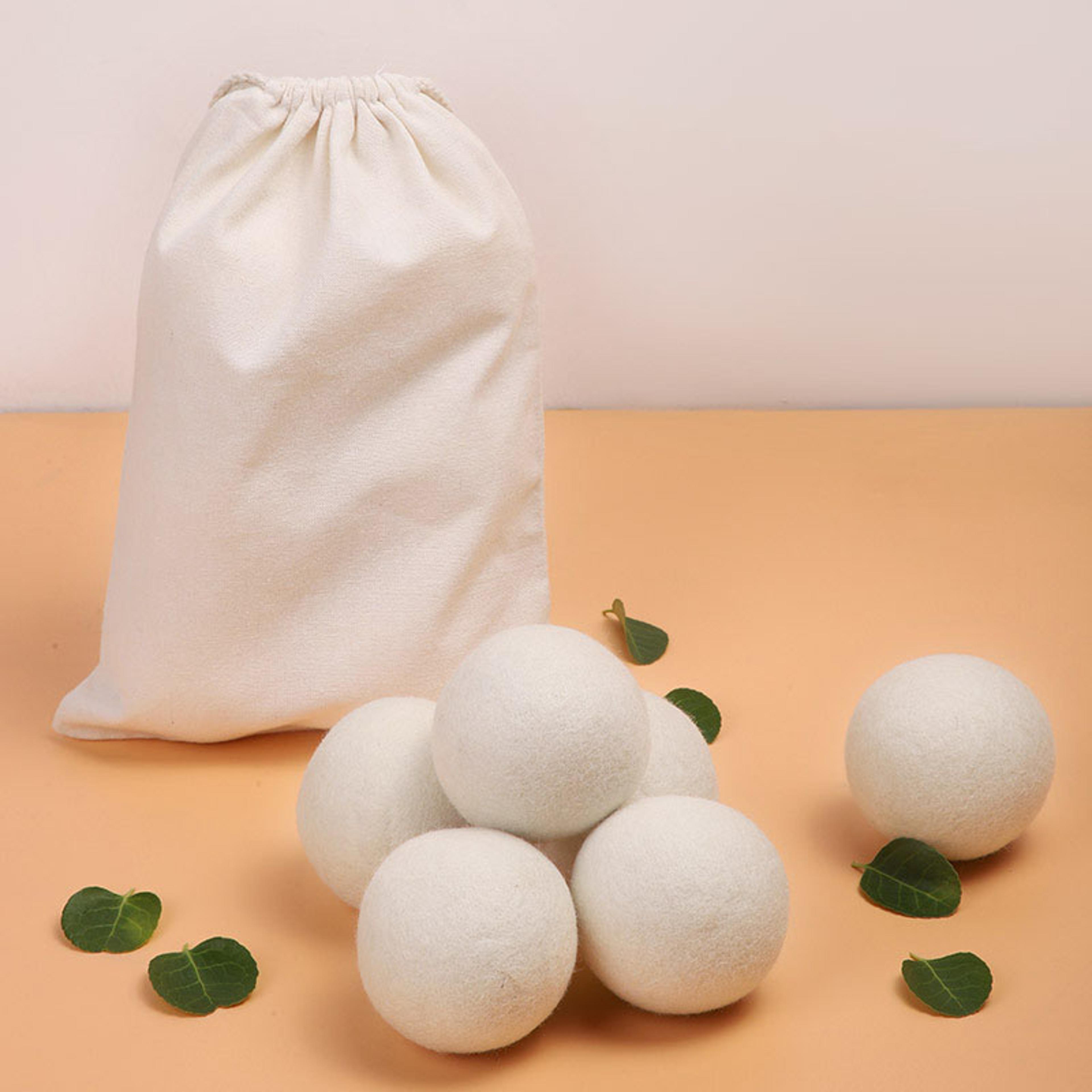 premium wool dryer balls 6 pack natural fabric softener reusable laundry dryer balls