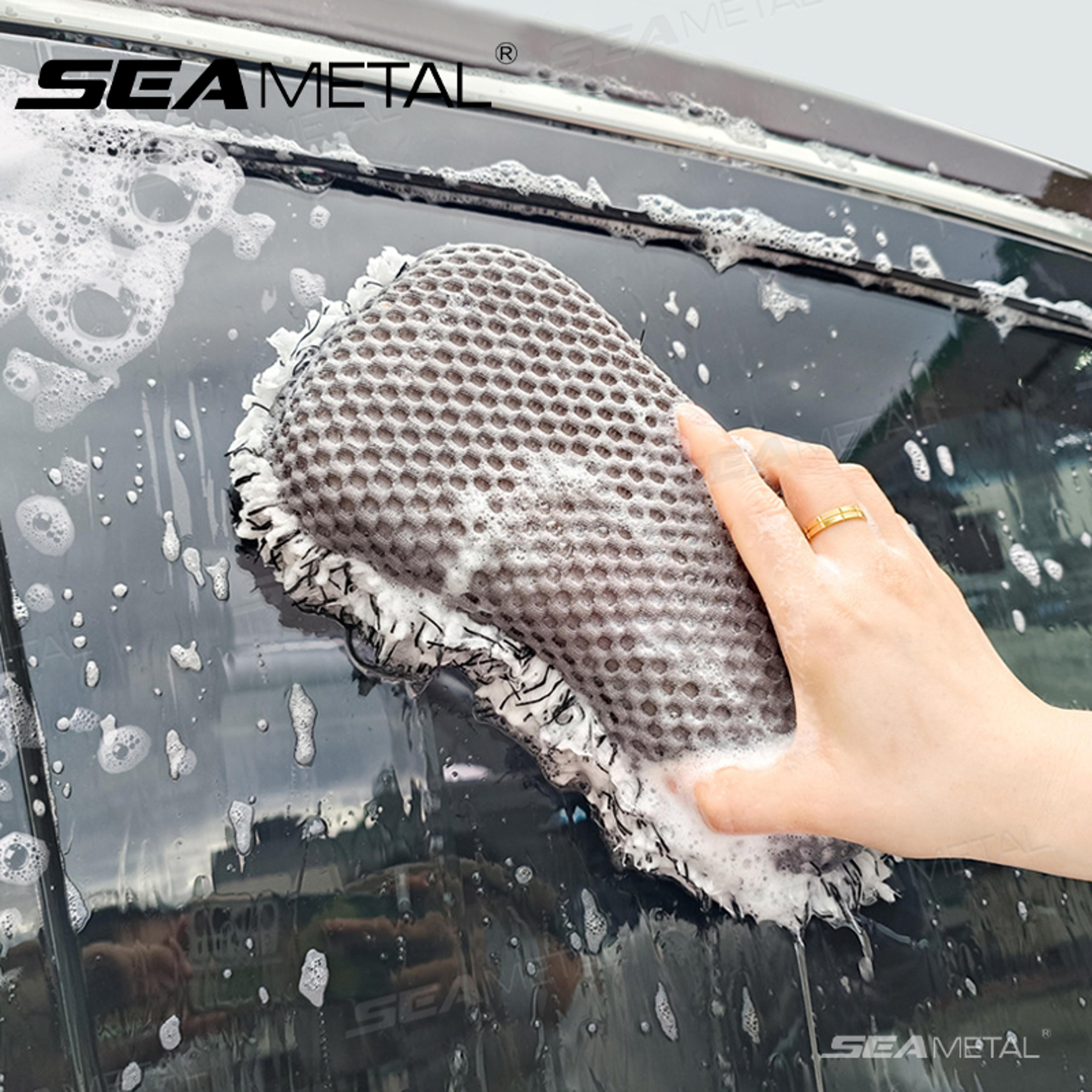 seametal car wash sponge double-sided super absorbent car detailing cleaning pad