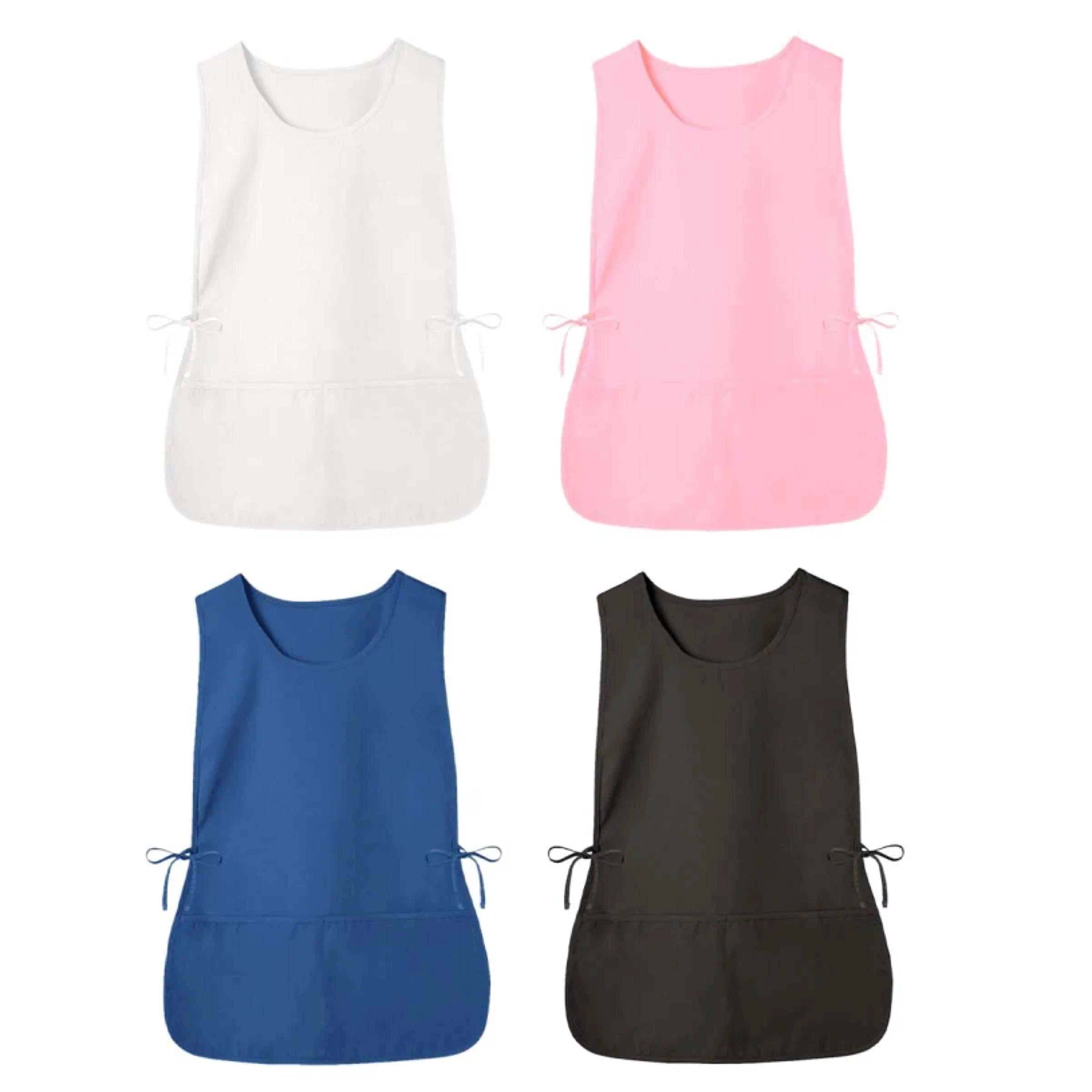 professional work apron uniform vest with pockets for kitchen, cleaning, catering & hospitality staff