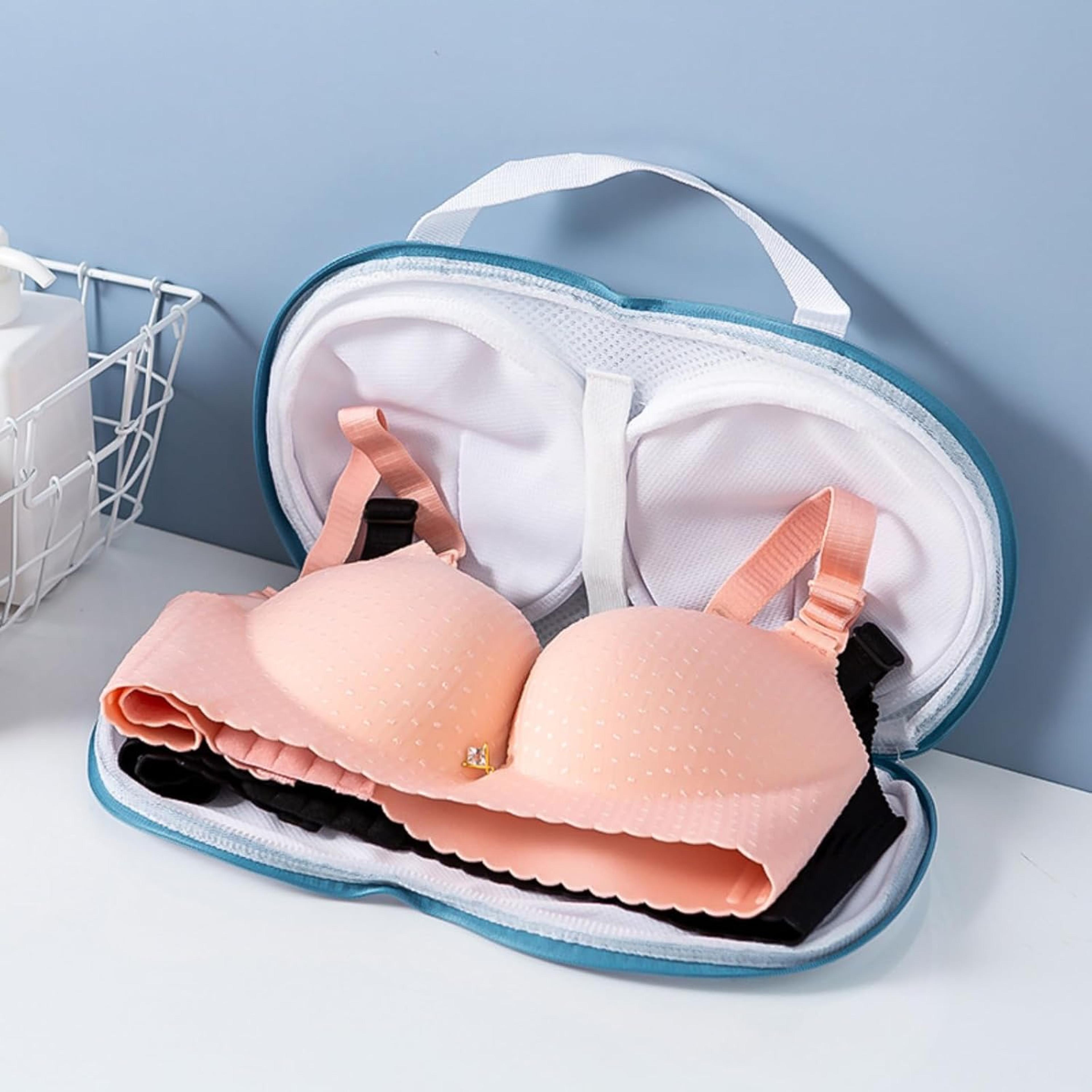 extra large bra washing bag with zipper mesh laundry protector for delicates and lingerie