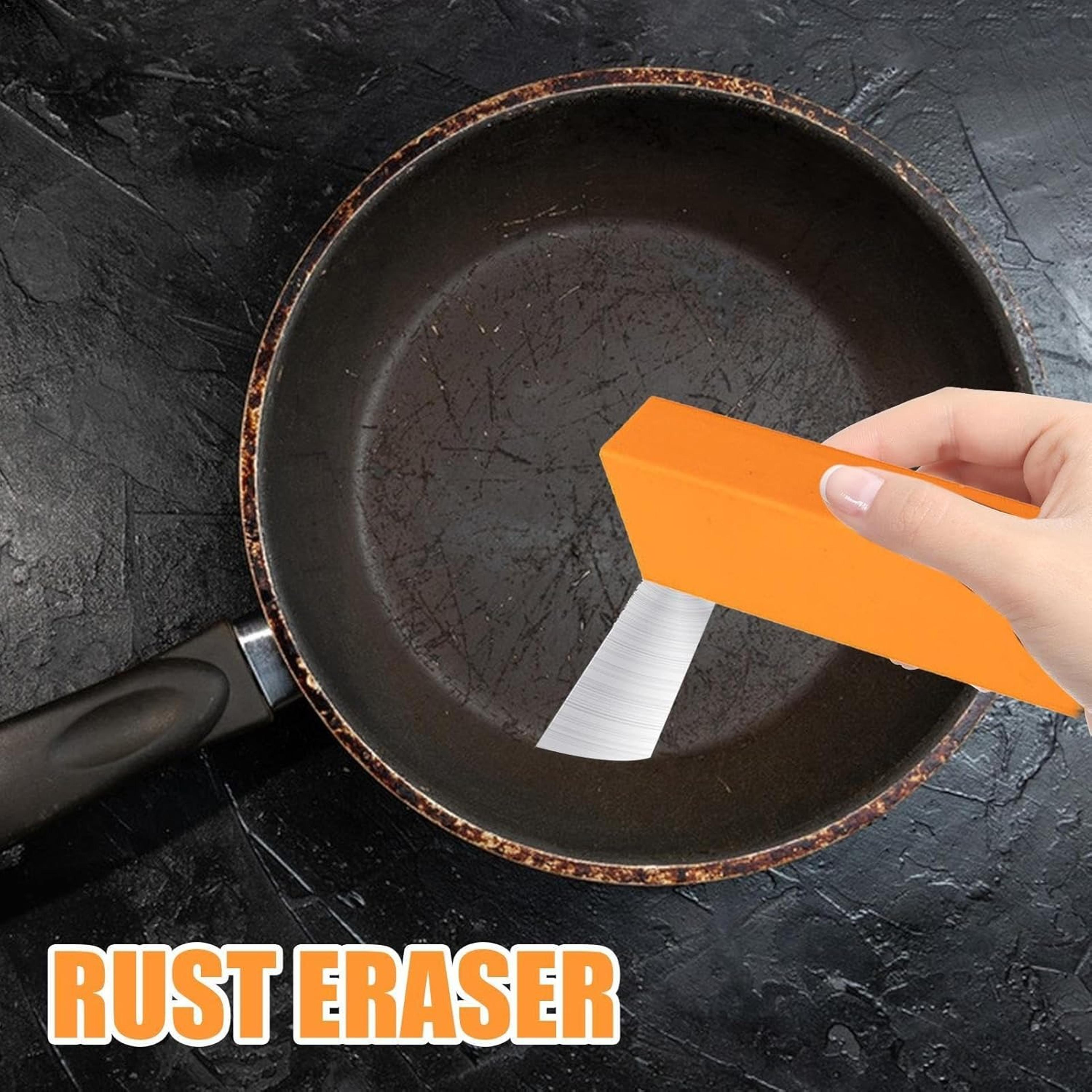 magic rust remover stainless steel cleaning eraser for kitchen and bathroom surfaces