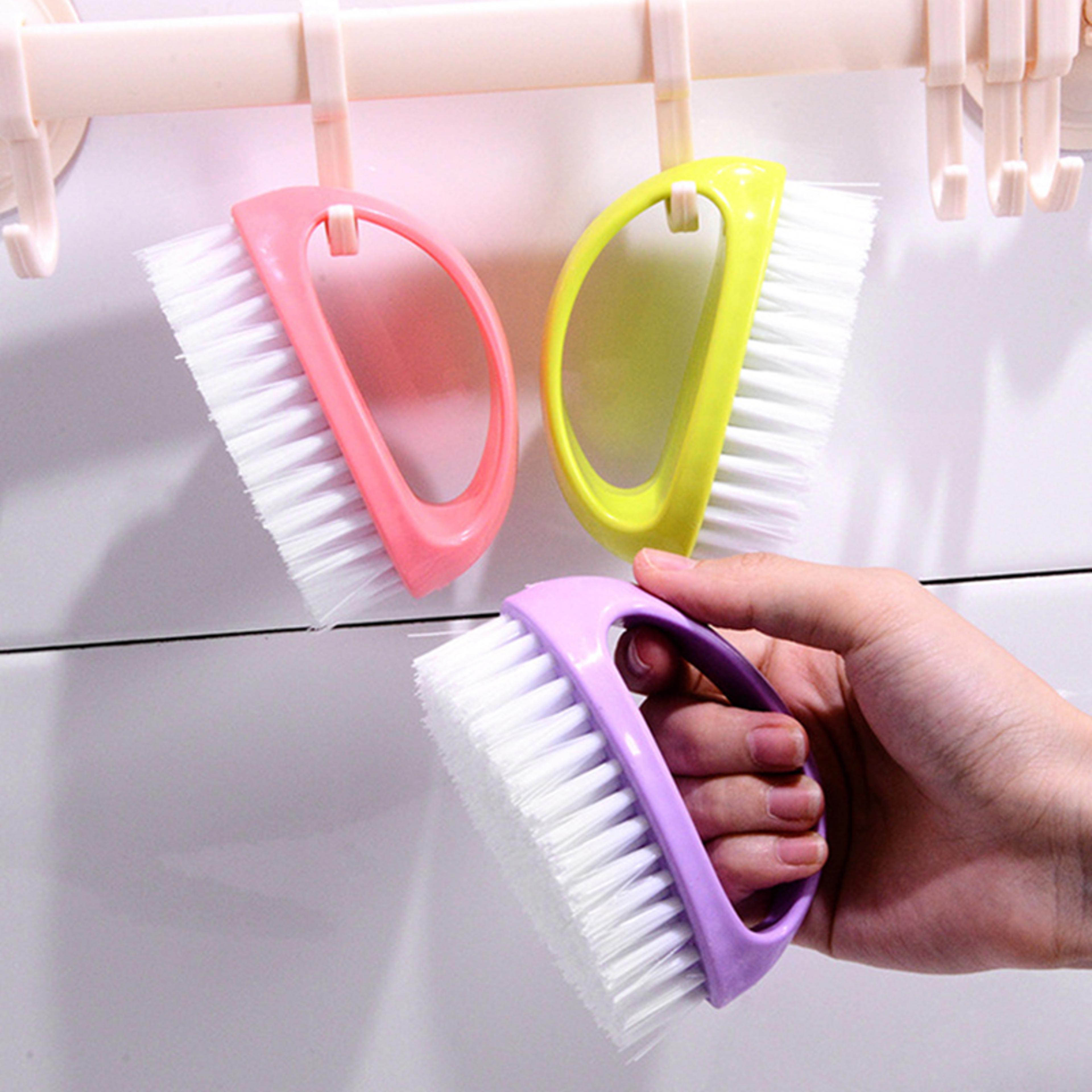 ergonomic shoe cleaning brush multi-purpose laundry & clothes cleaning brush