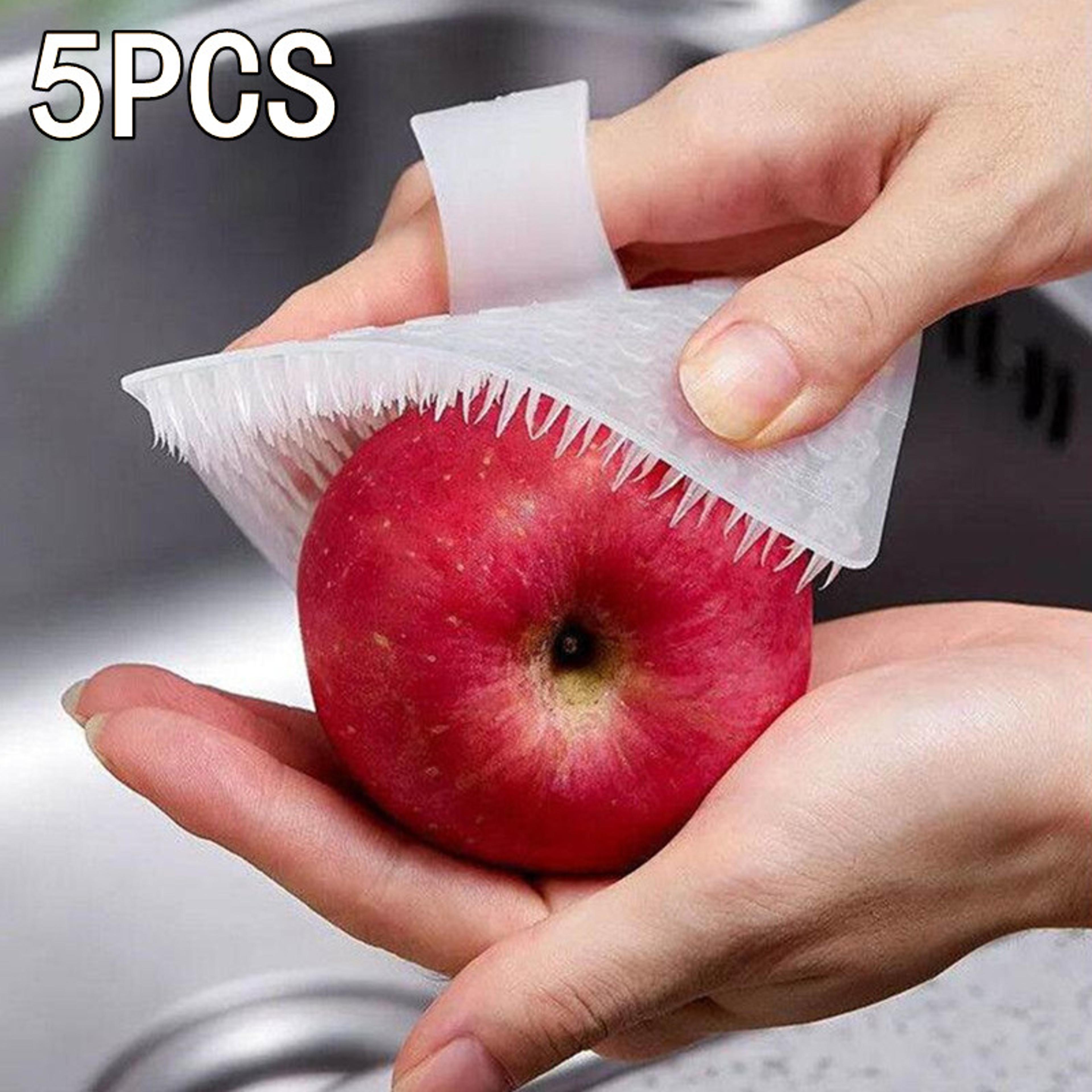 silicone dish scrubber and fruit vegetable cleaning brush for kitchen cleaning