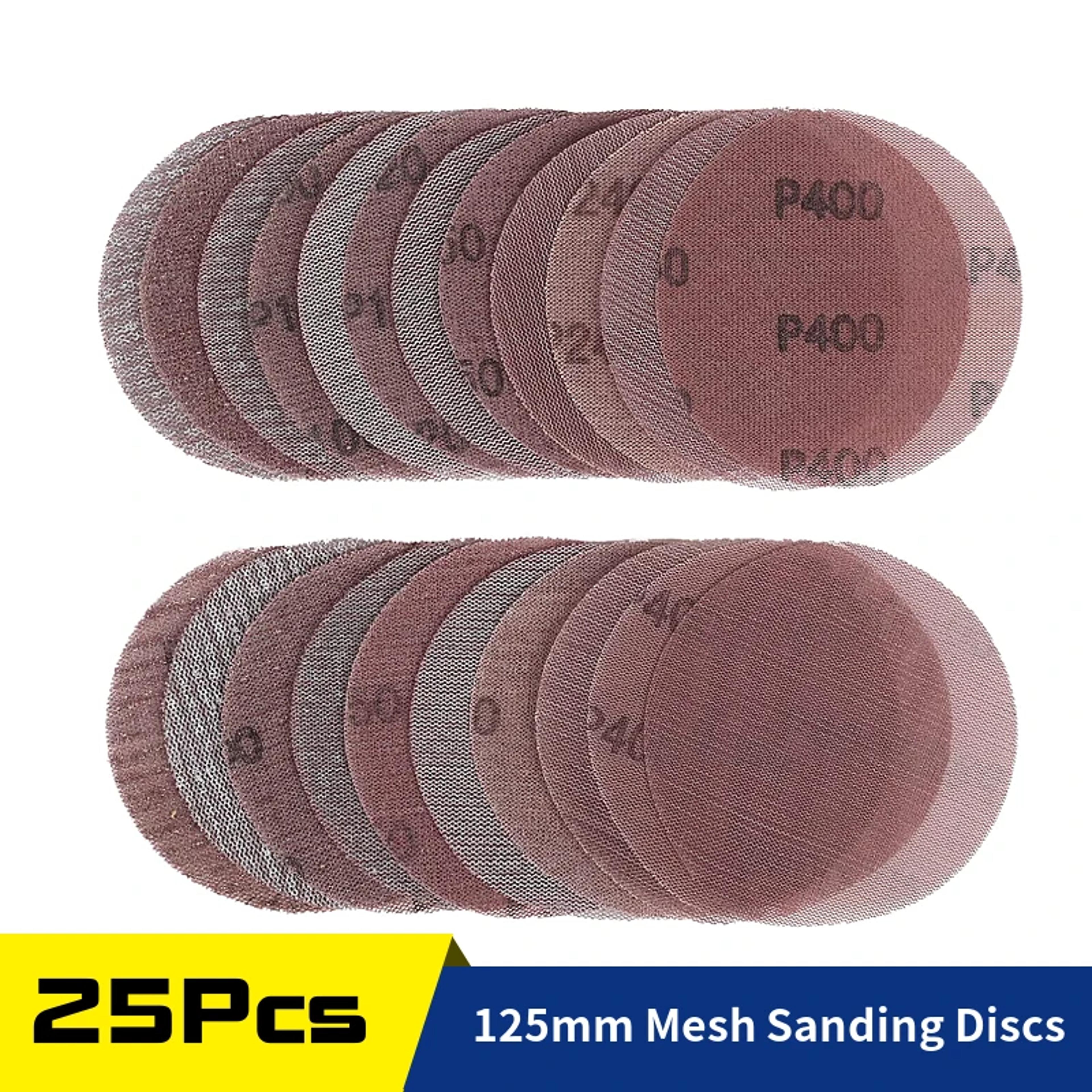 mesh sanding discs hook and loop assorted grit sandpaper for orbital sanders